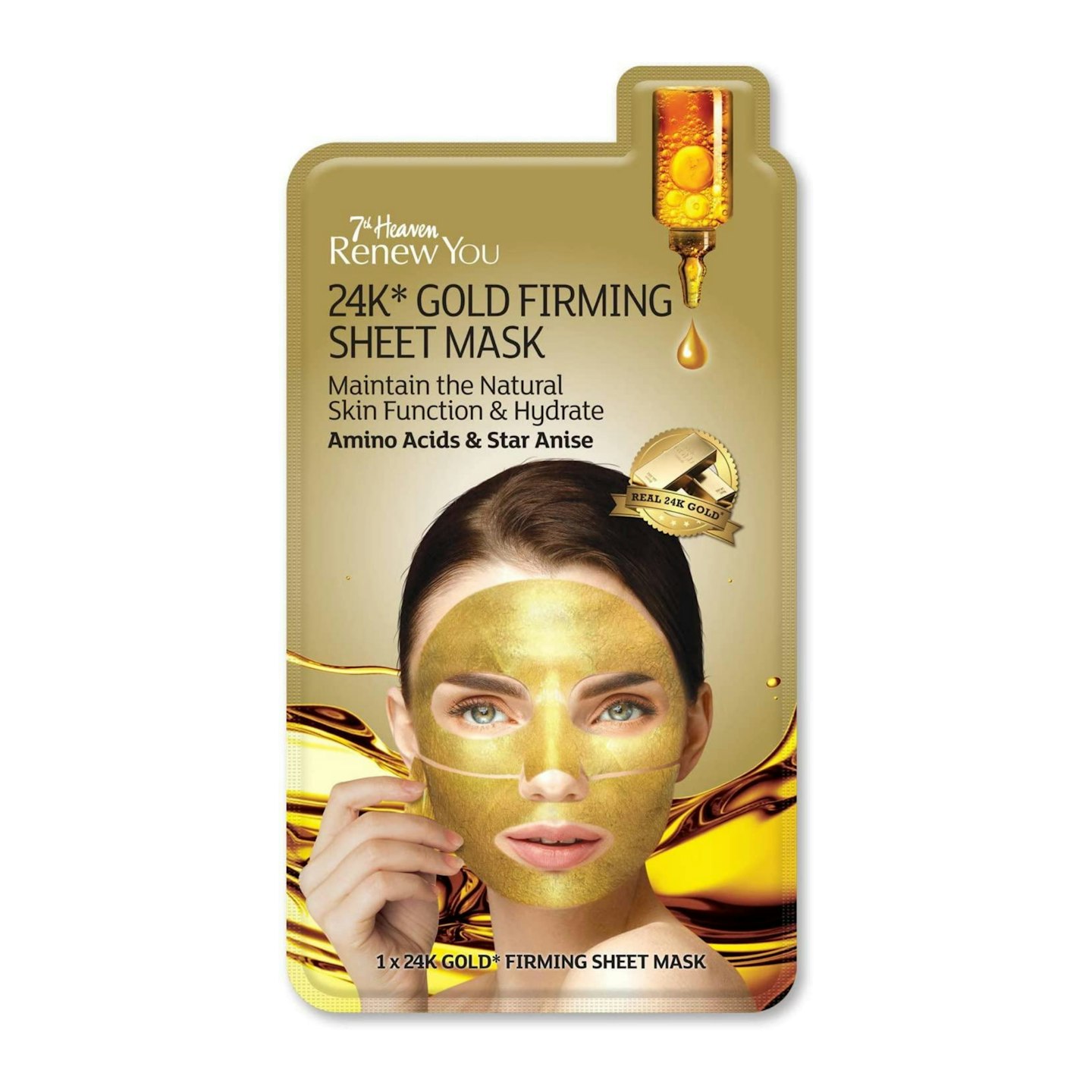 7th Heaven Renew You 24K* Gold Firming Sheet Mask