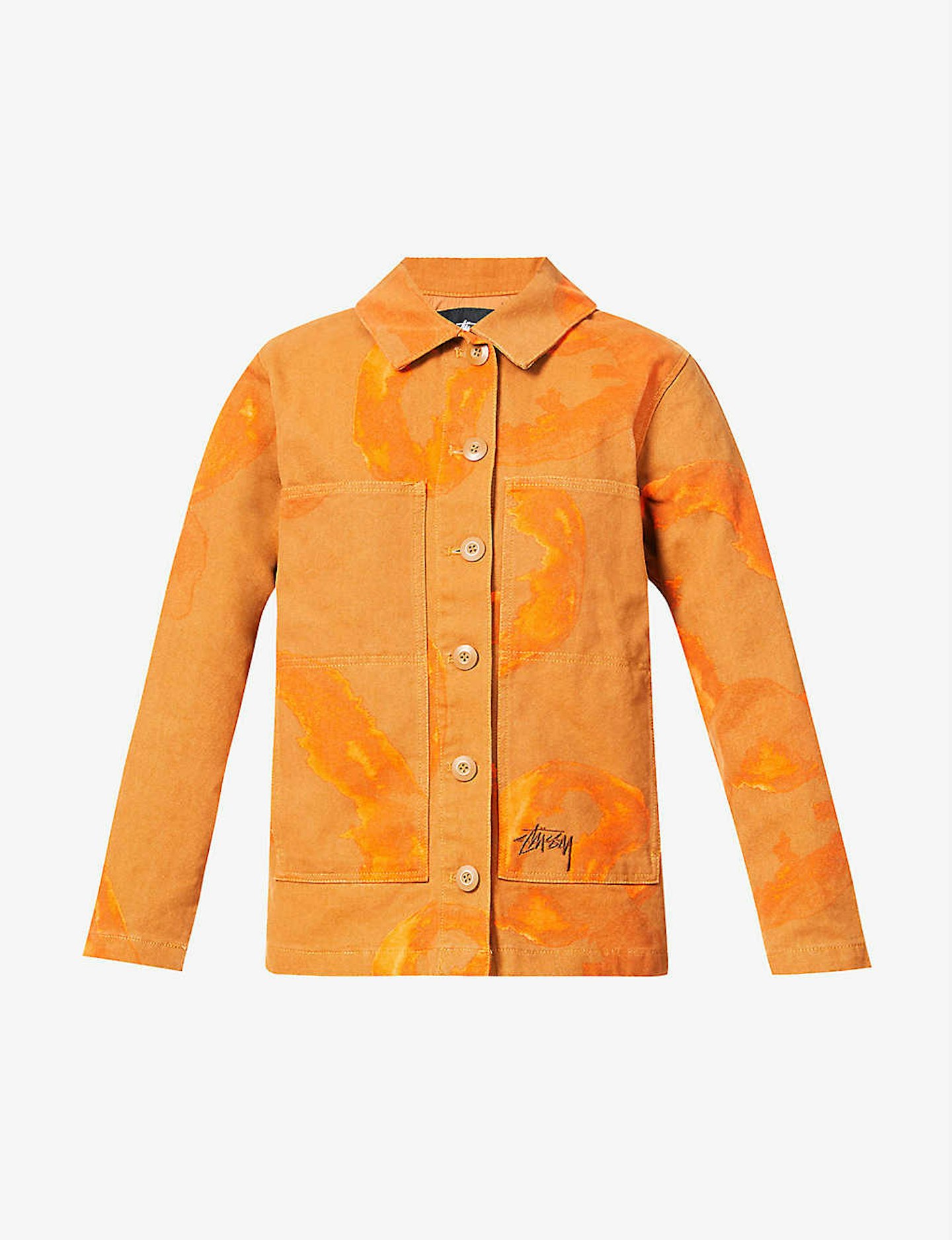 Stussy, Chore Graphic-Print Logo-Embroidered Cotton Jacket, £180