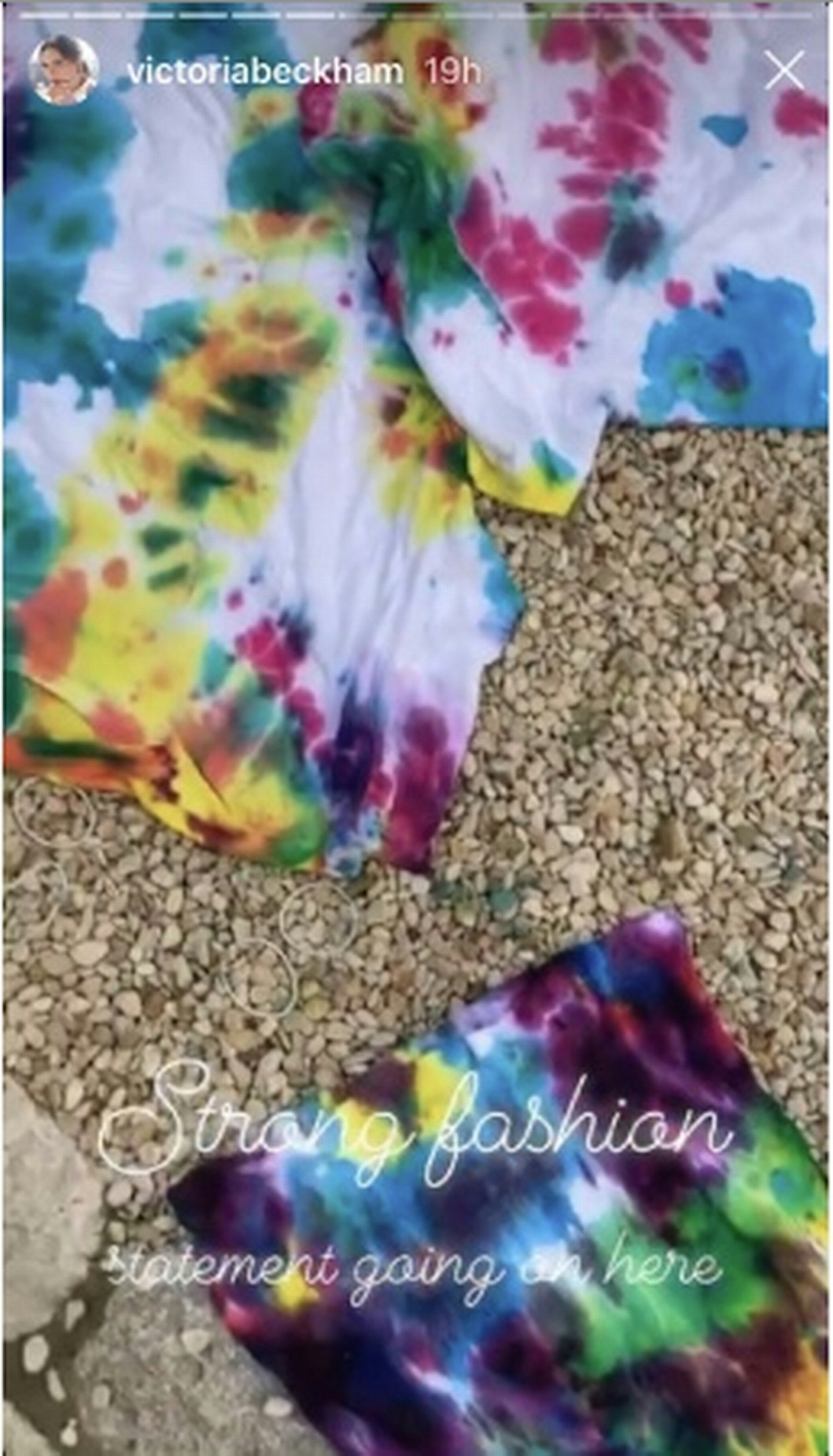 Instagram Victoria Beckham Tie Dye