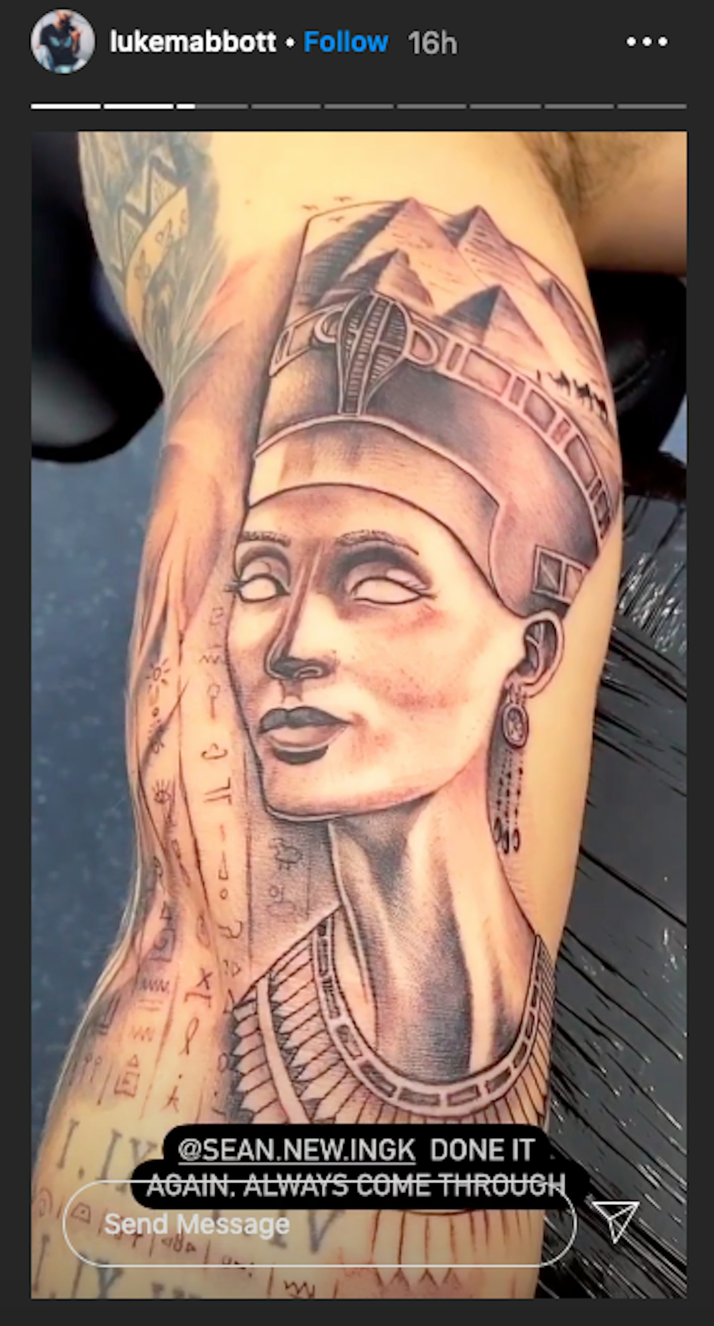 Luke Mabbott tattoo