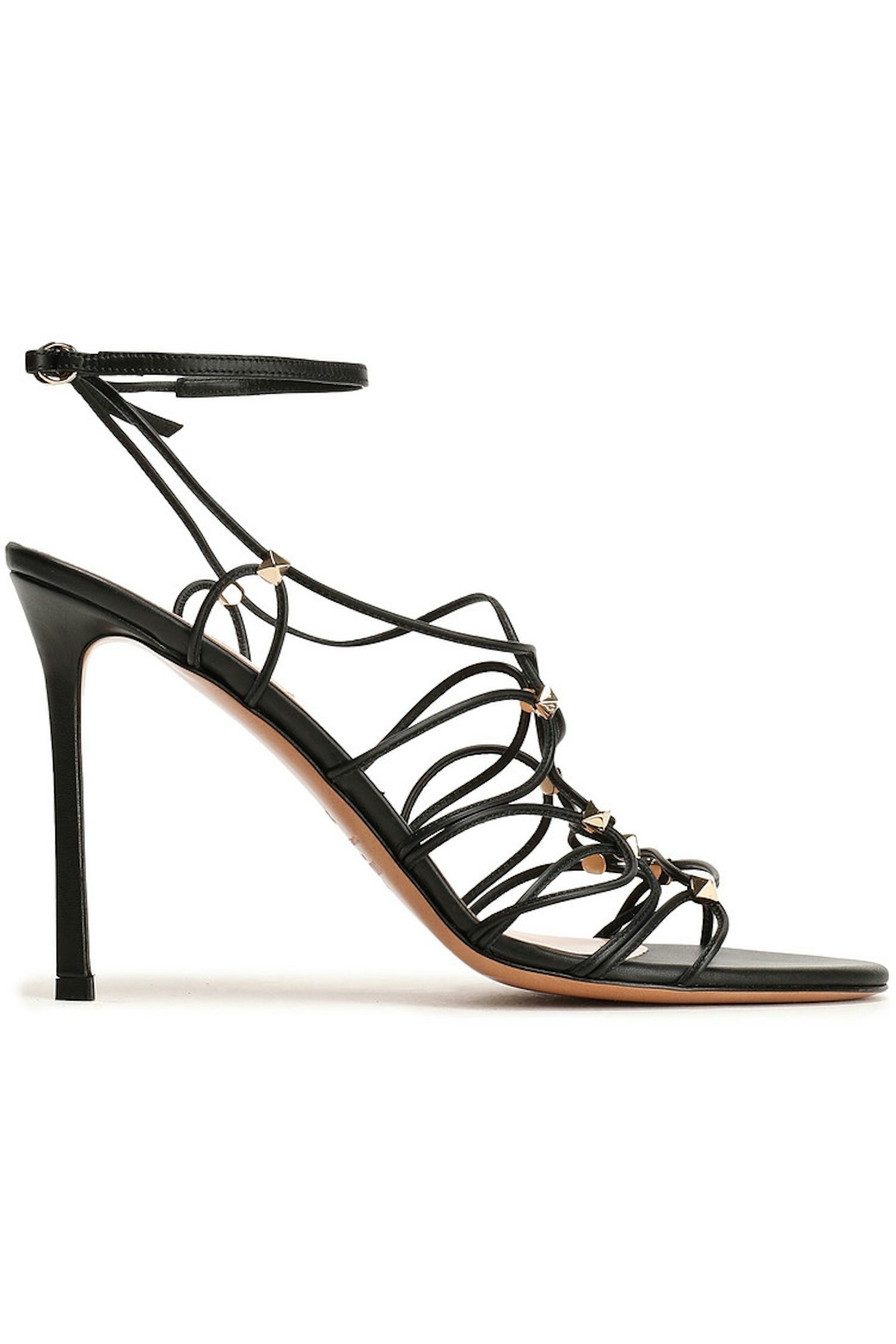 Valentino, Rockstud lace-up leather sandals, WAS £448, NOW £285