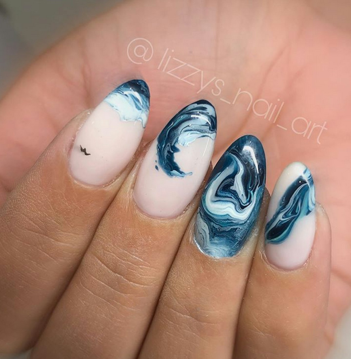 ocean nail art