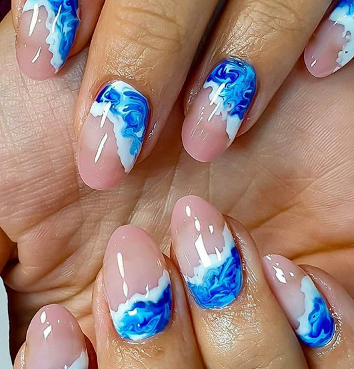 ocean nail art
