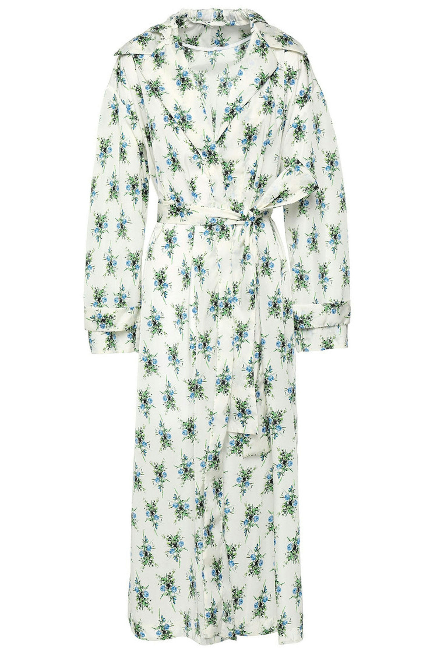 Emilia Wickstead, Wilmer belted floral-print shell hooded jacket, WAS £1206, NOW £298