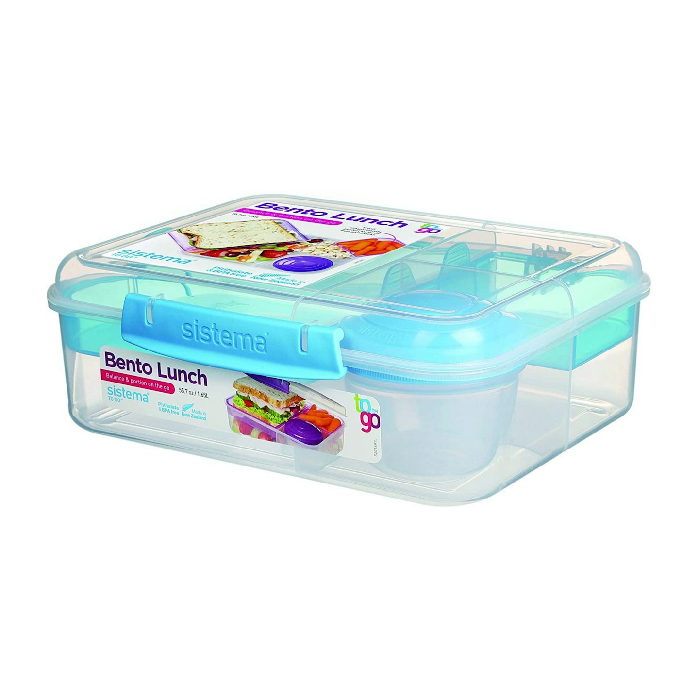 Sistema Bento Lunch Box to Go with Fruit/Yogurt Pot