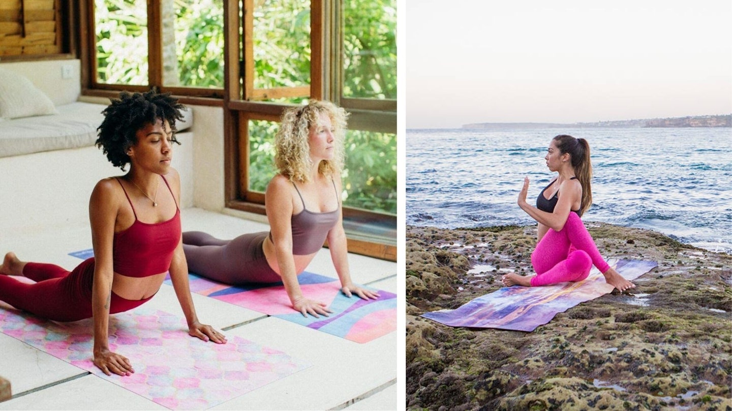 Women NBR Yoga Exercise Mat Non Slip Carpet Yoga Mat Beginner