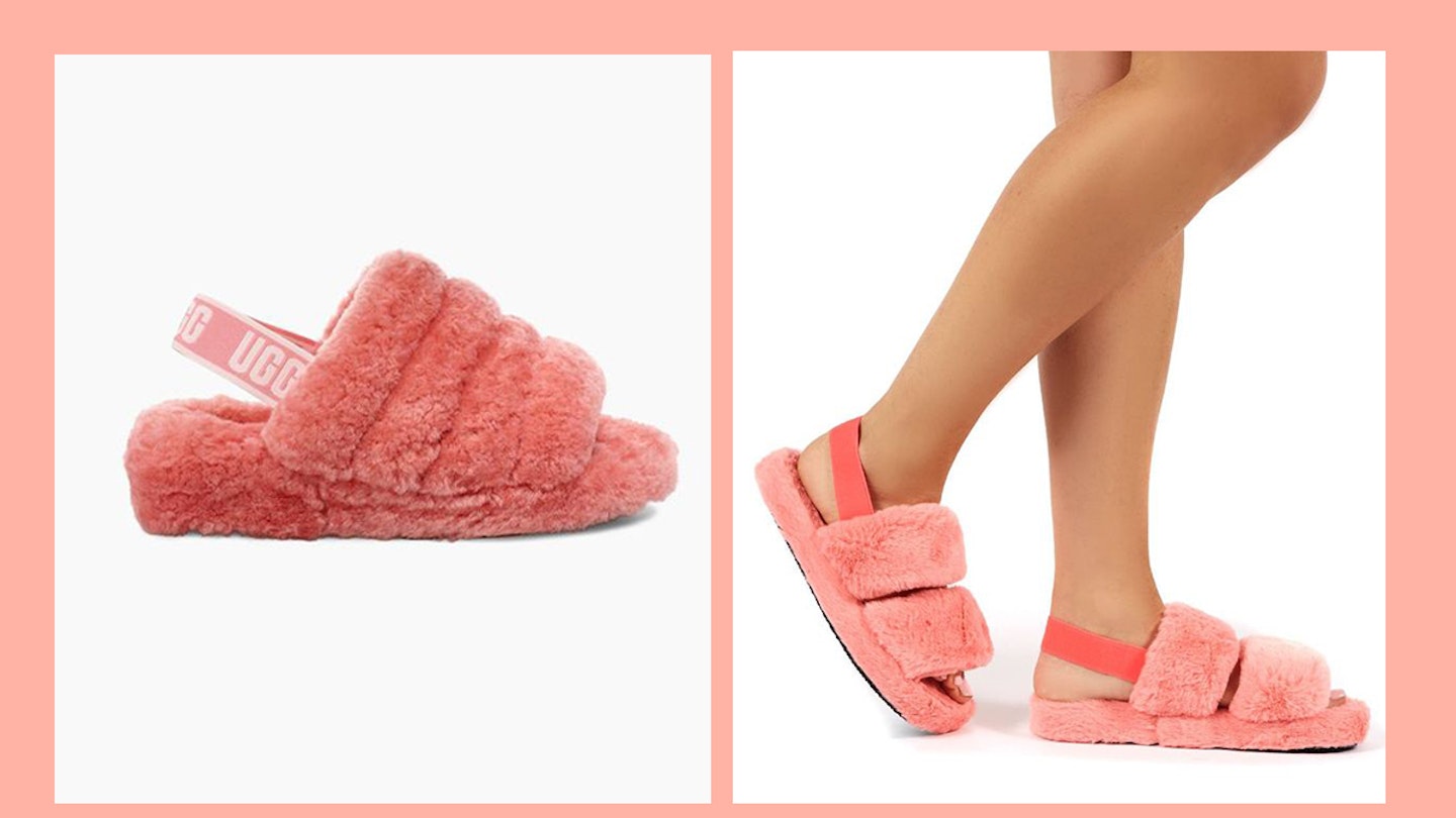 Fluffy slippers dupe