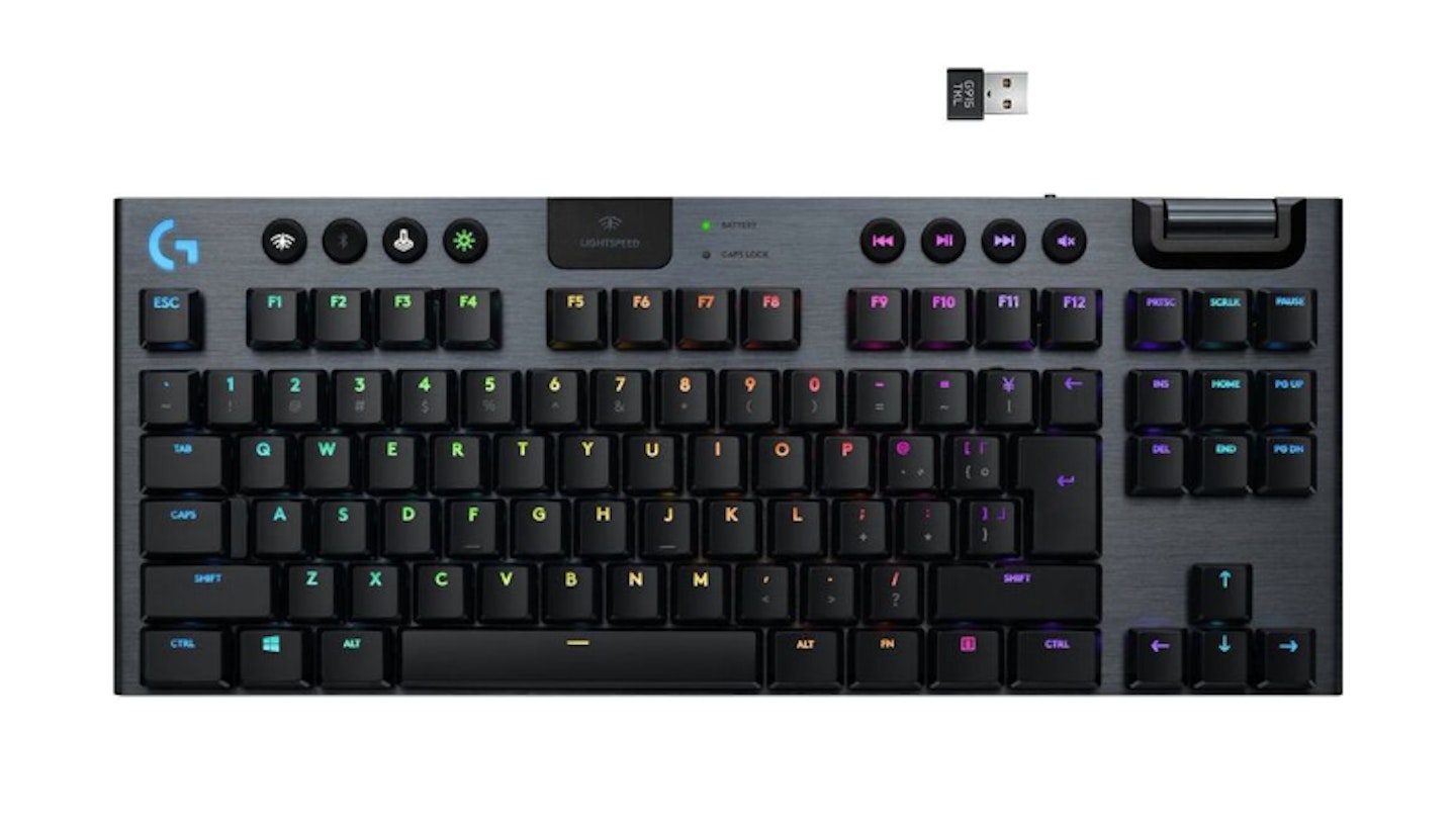 Logitech G915 LIGHTSPEED Wireless RGB Mechanical Gaming Keyboard Clicky 9  OF 10