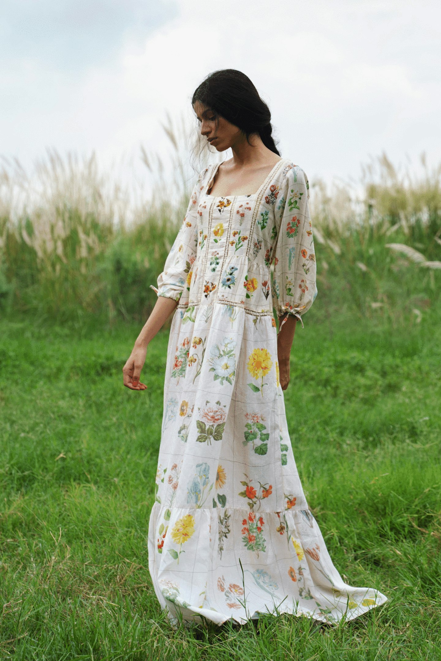 Pozruh, Embroidered Floral Dress, £220 at Omi Na Na