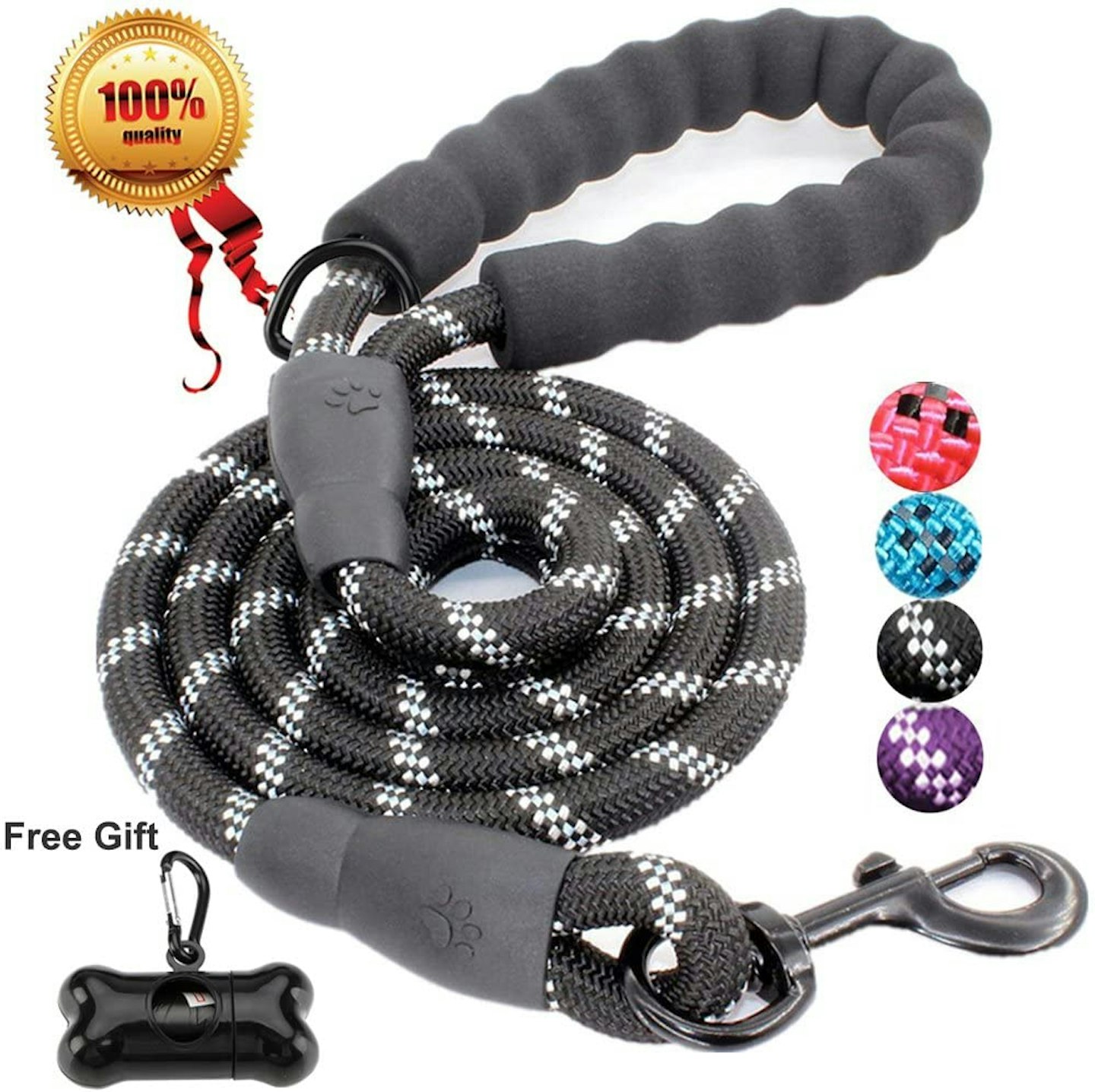 JBYAMUK 5 FT Strong Dog Lead with Comfortable Padded Handle