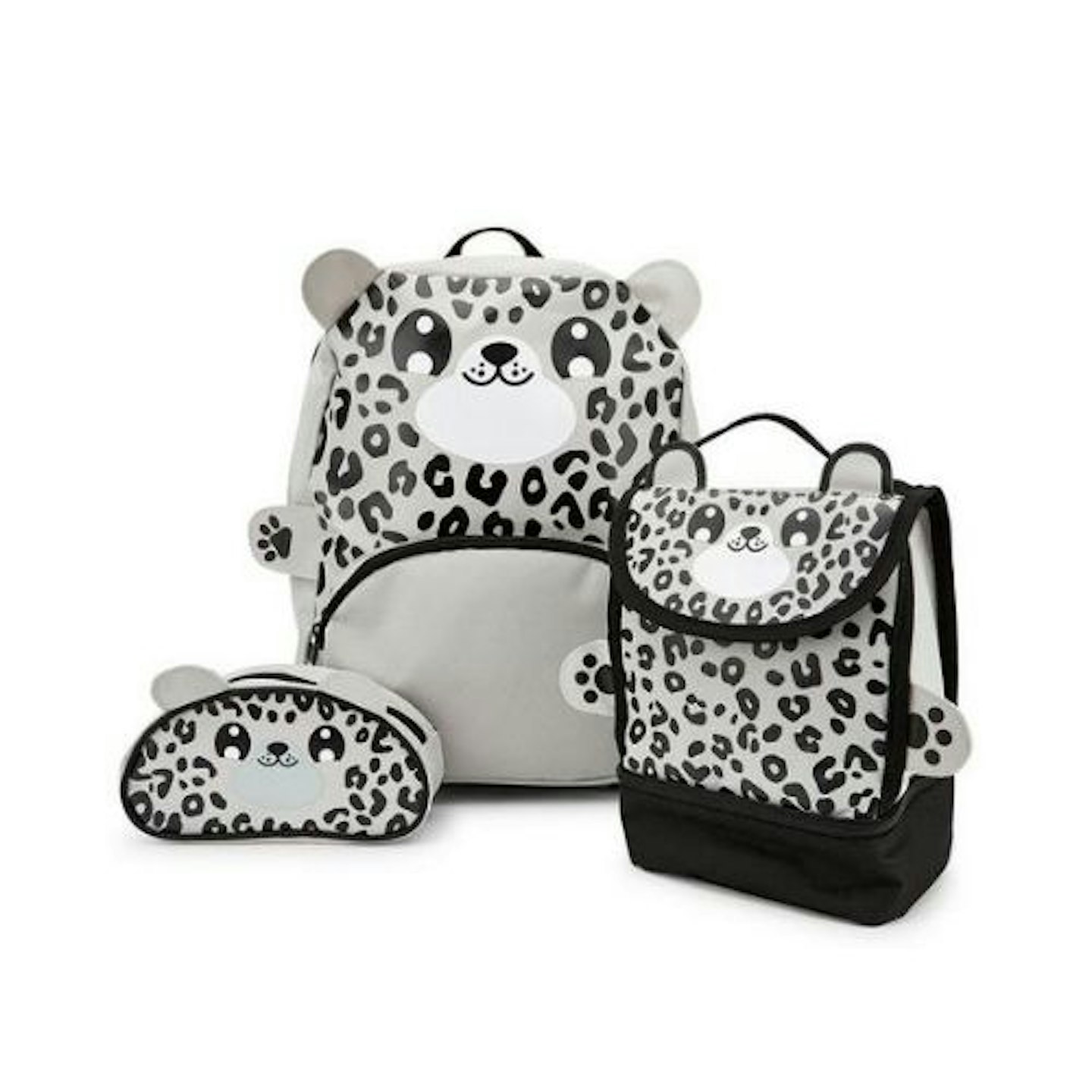 Snow Leopard Backpack, Lunchbag & Pencil Case Set