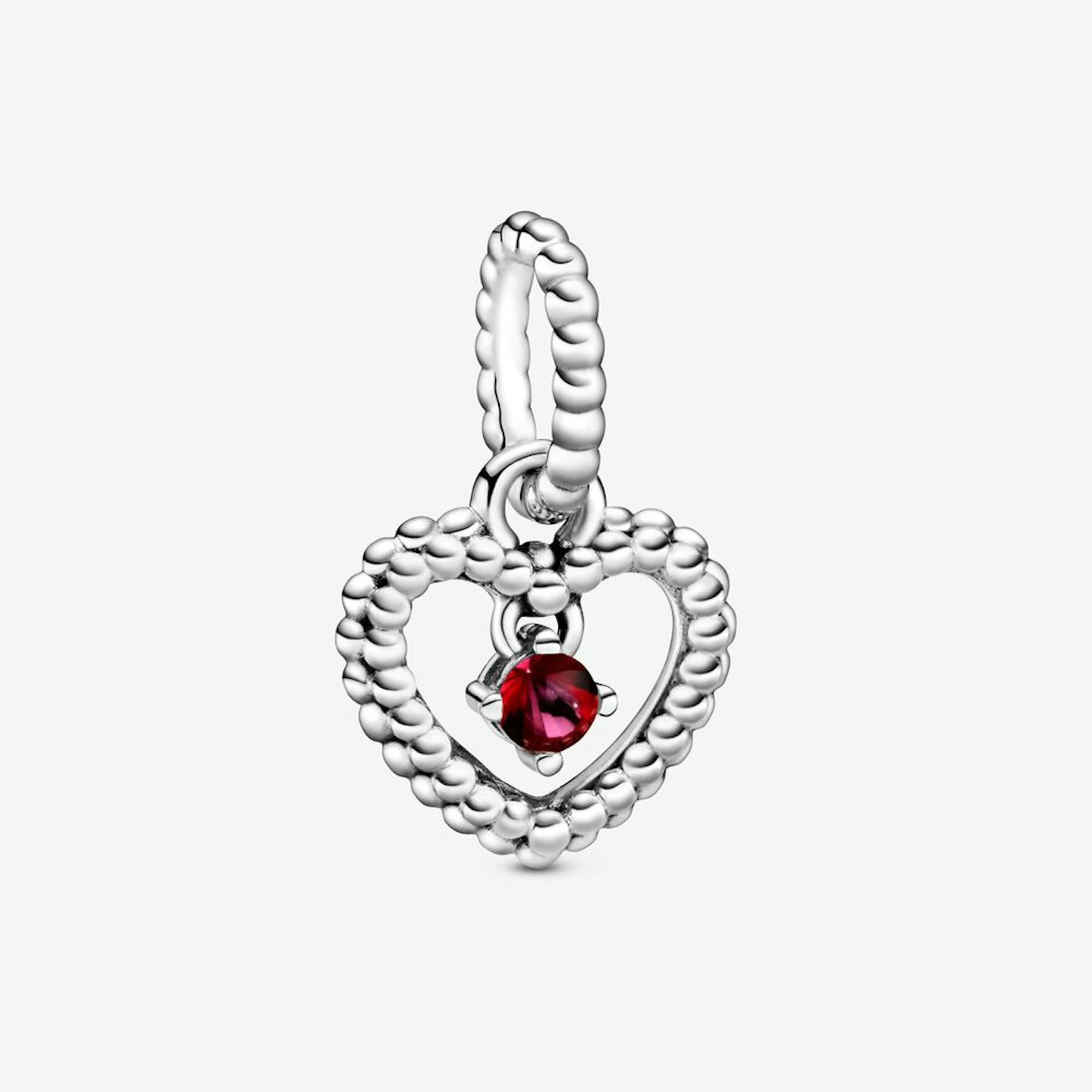 July Birthstone Heart Dangle Charm