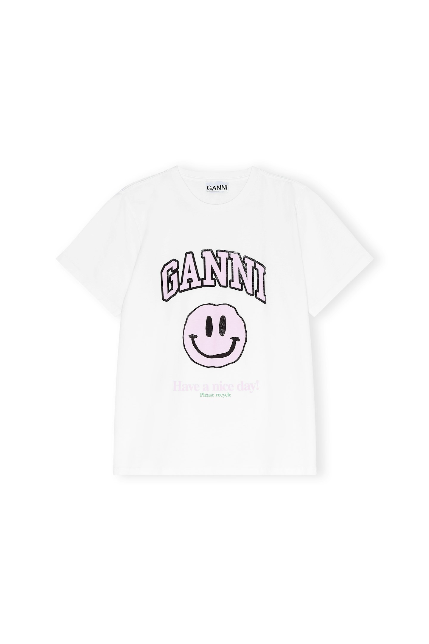 Ganni, Logo Print Organic Cotton T-shirt, £90