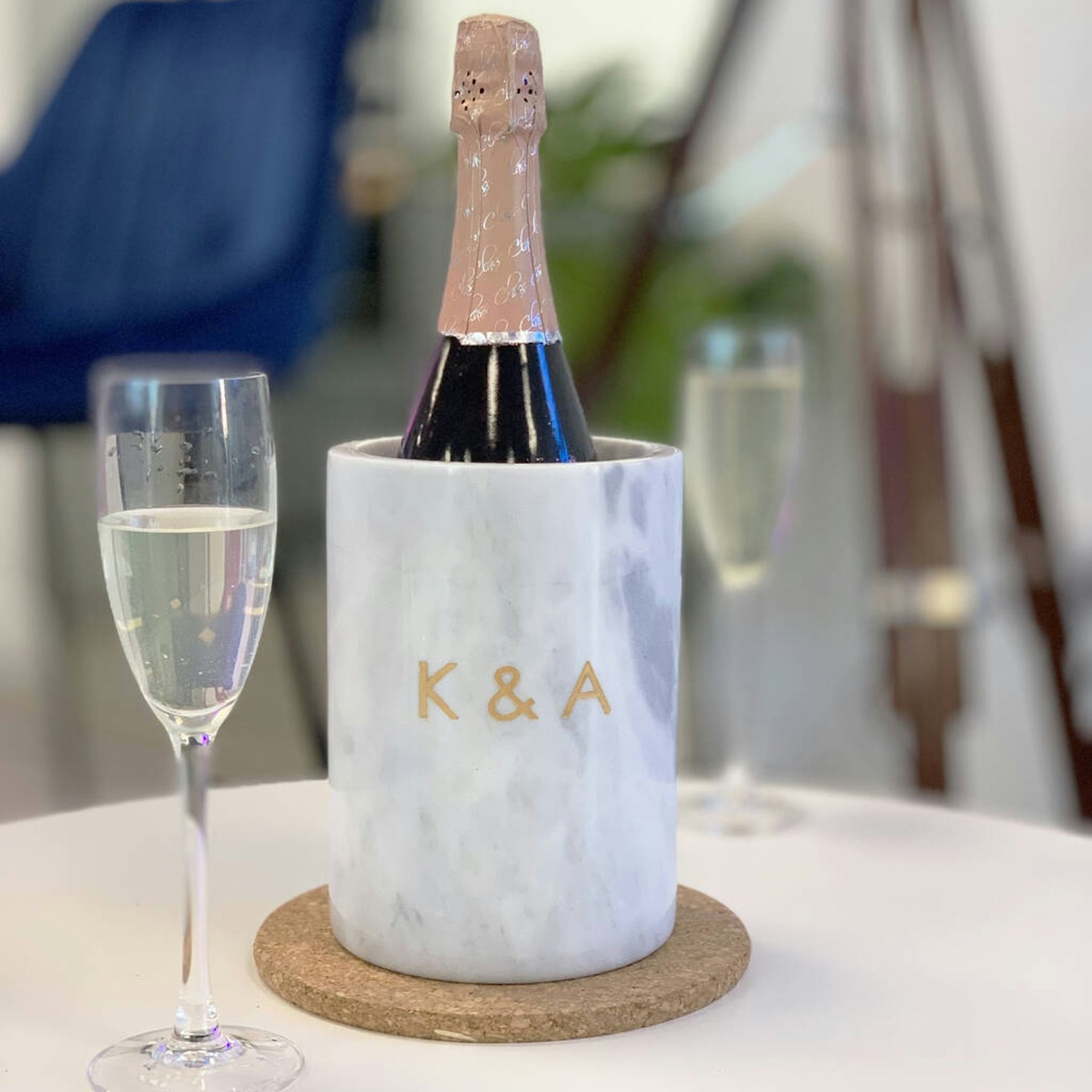 Personalised Marble Wine Cooler, Not On The High Street