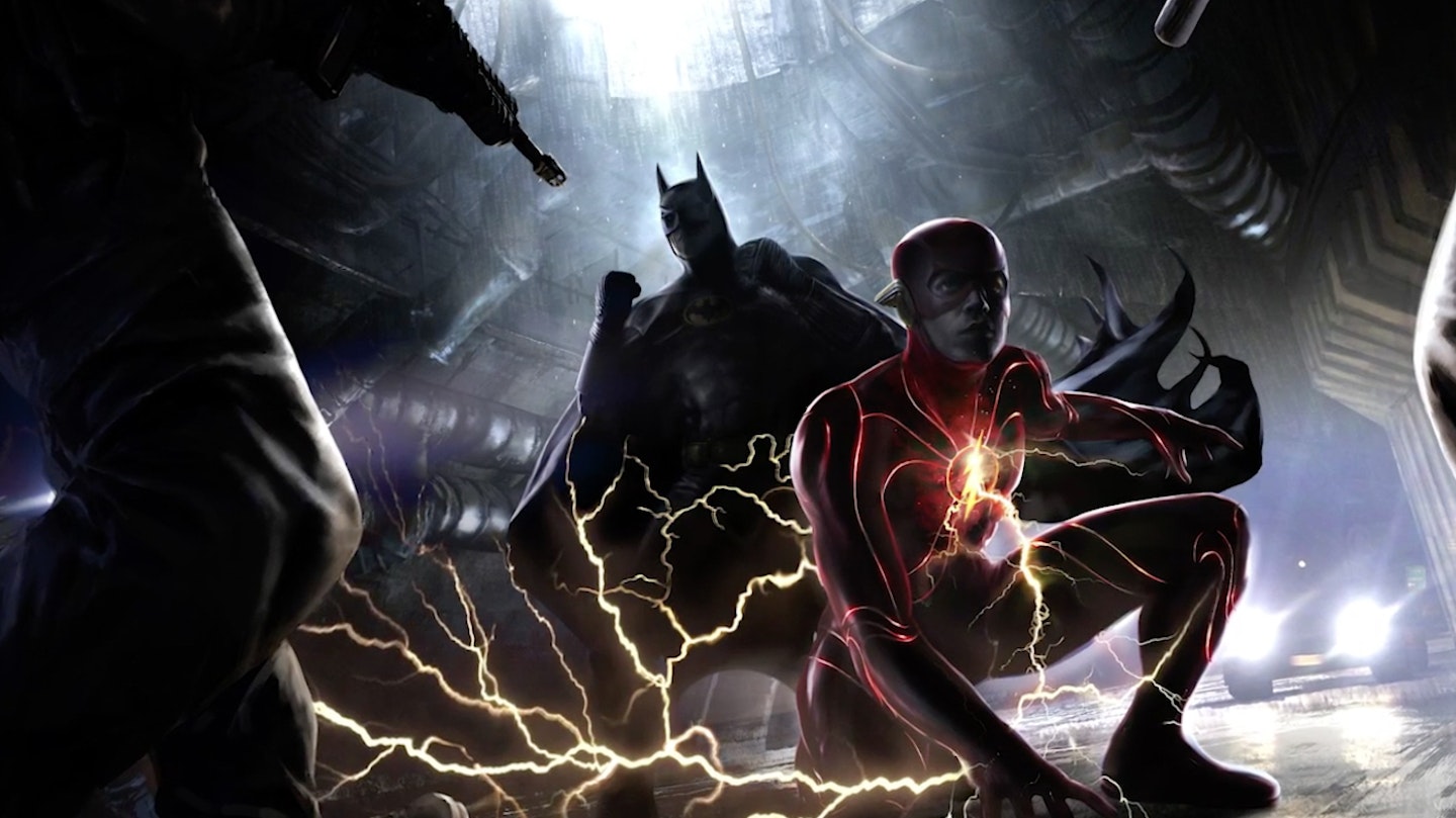 Flash-Batman concept art