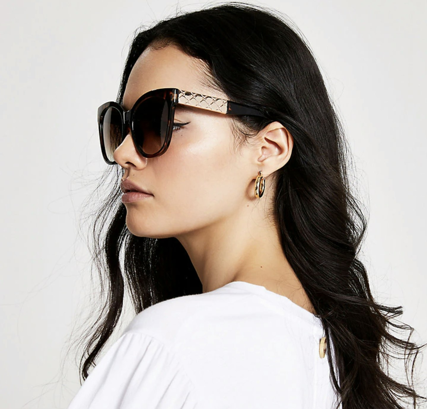 Brown Tortoise Shell Oversized Sunglasses