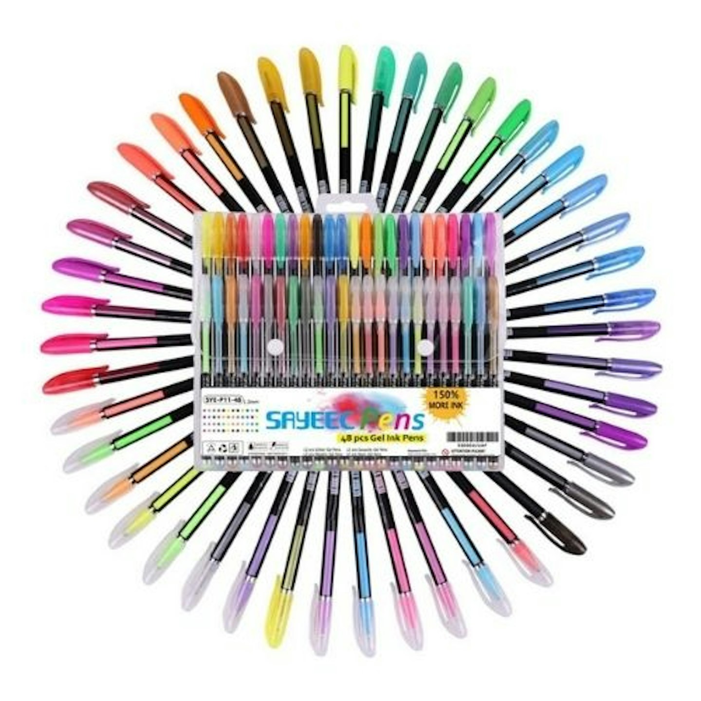 Sayeec 48 Packs Color Gel Pens Set