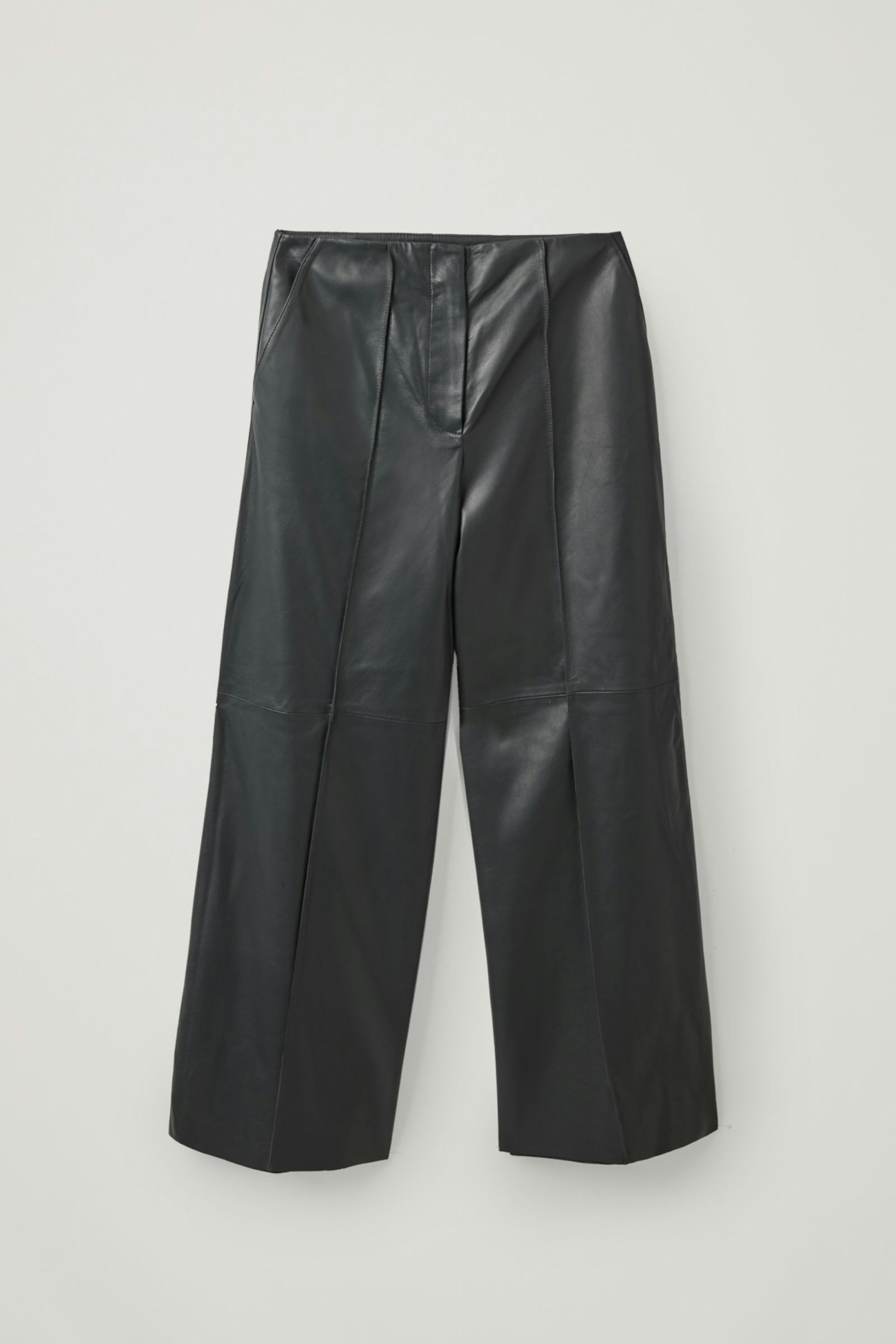 COS, Long Leather Trousers, £350