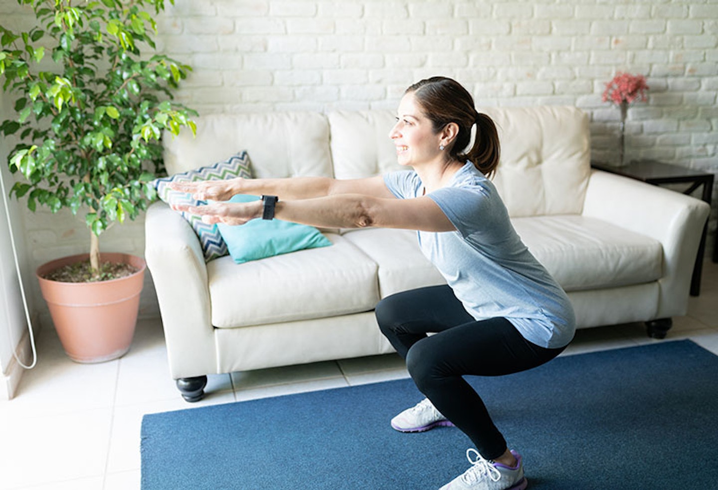 Workout in front of TV