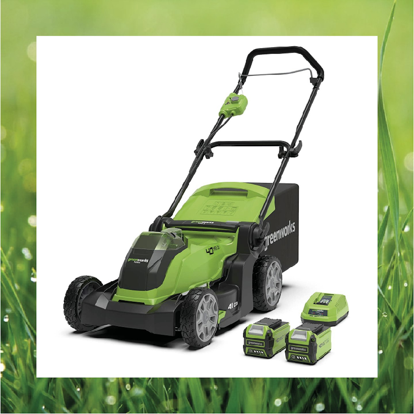 Greenworks Tools Cordless Lawn Mower G40LM41K2X