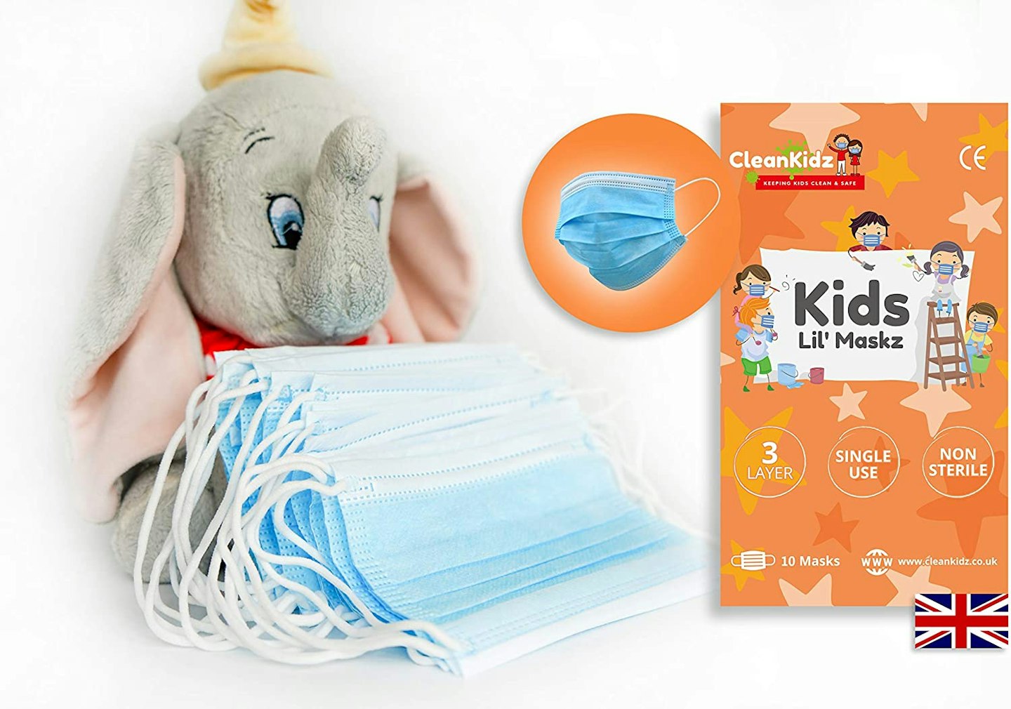 Clean Kidz, Kids Face Mask British designed UK Stock, £19