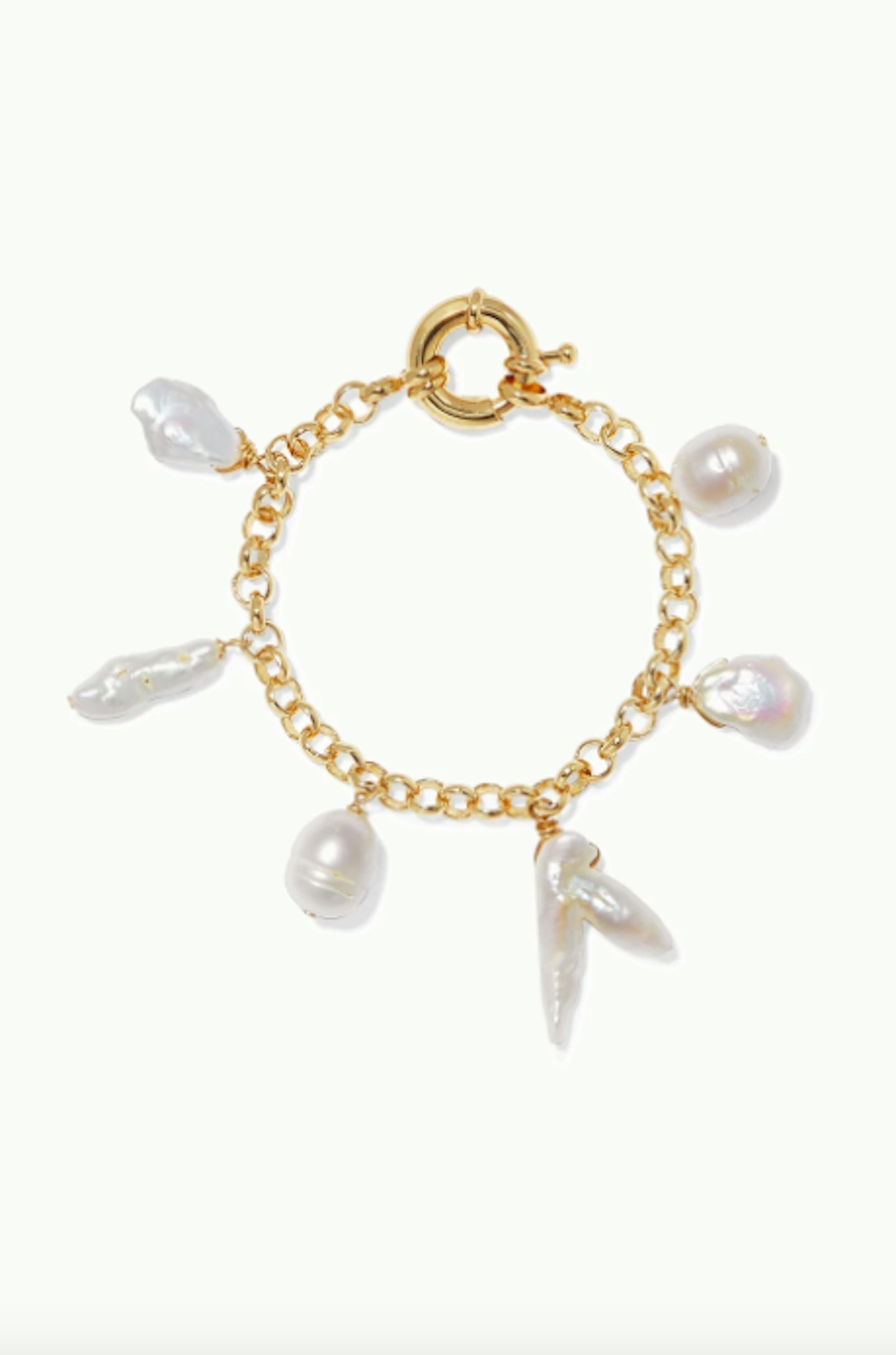 u00c9liou, Gold-Plated Pearl Bracelet, £121.52