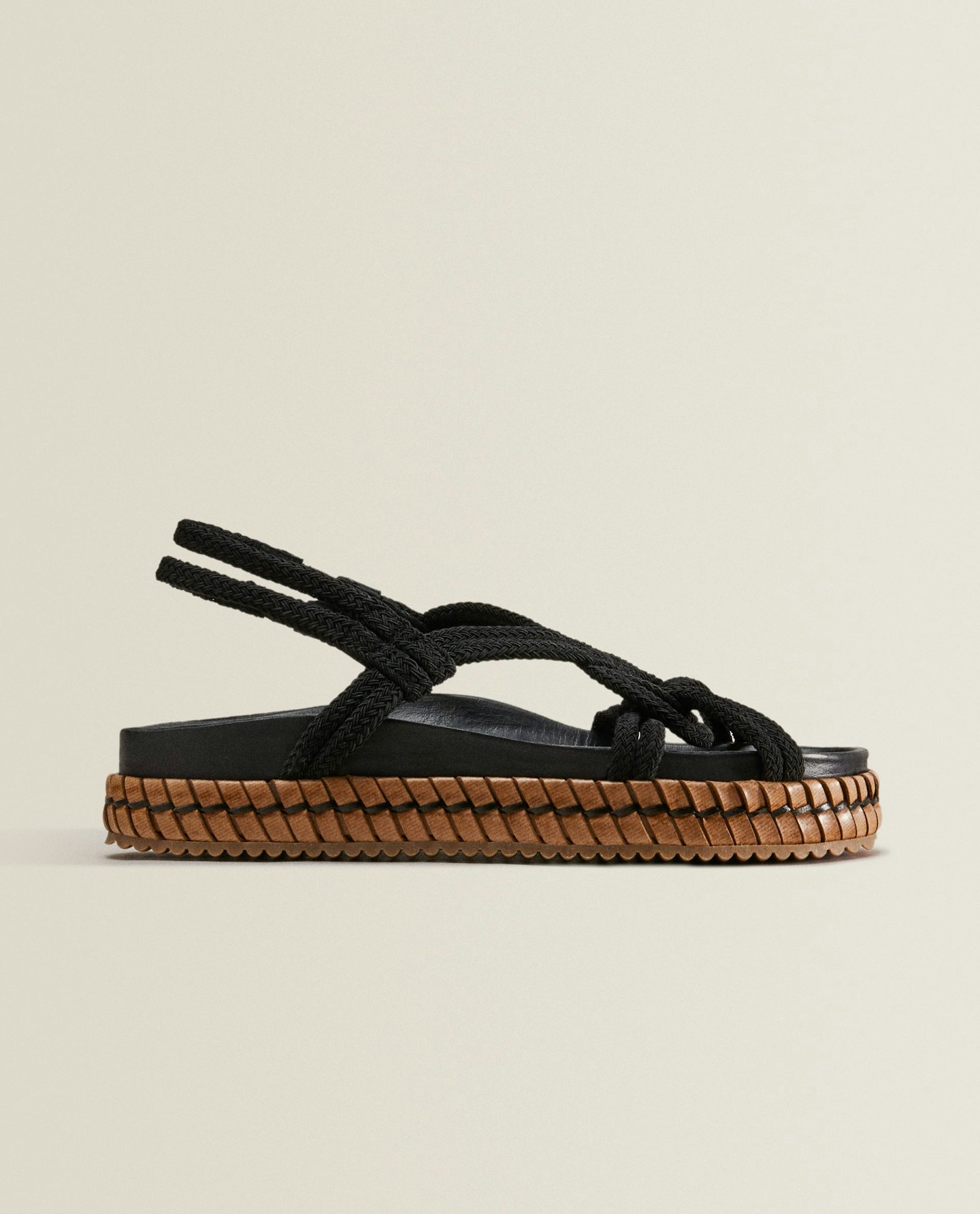 Zara Home, Black rope sandals, £69.99