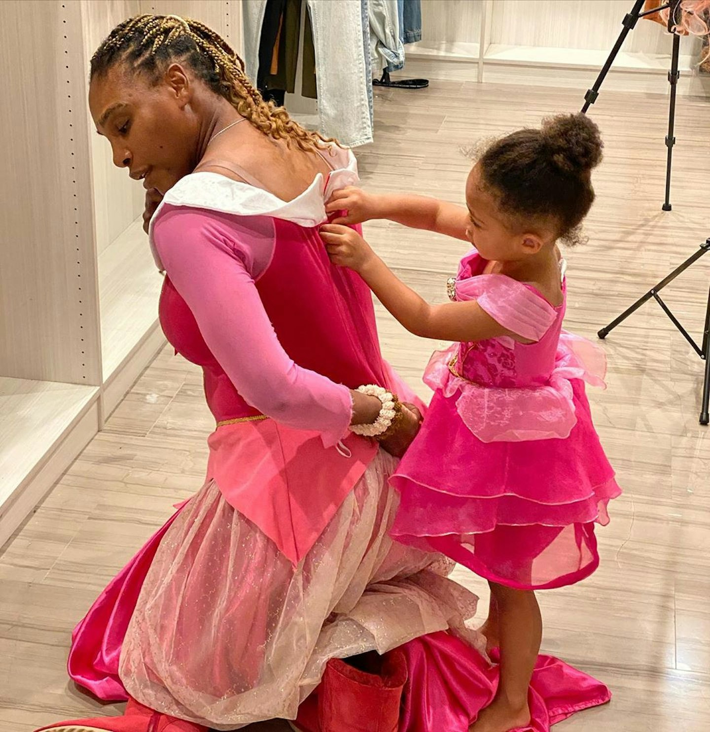 Serena Williams and Alexis Olympia