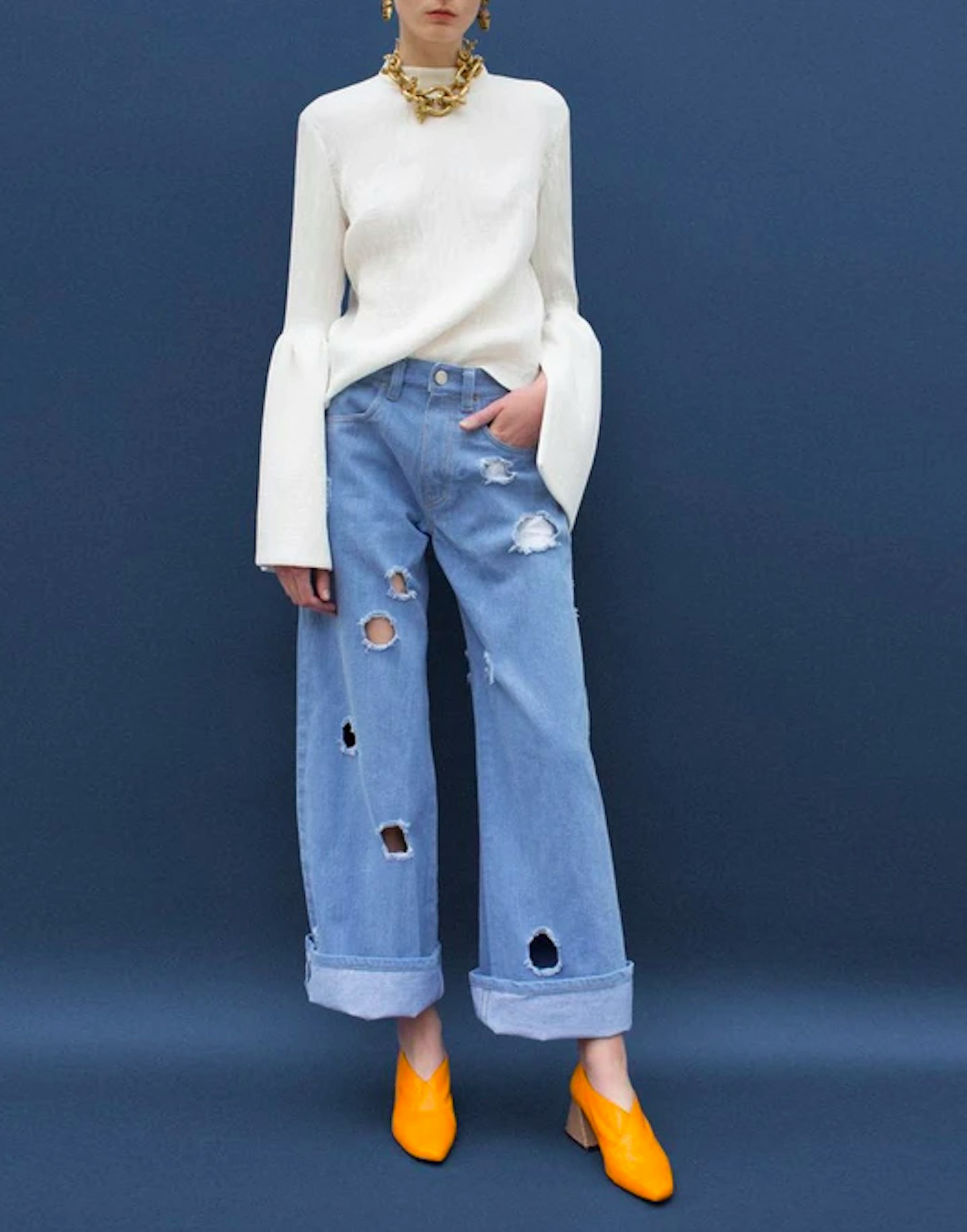 Mia Straight Blue Jeans, WERE £270 NOW £81