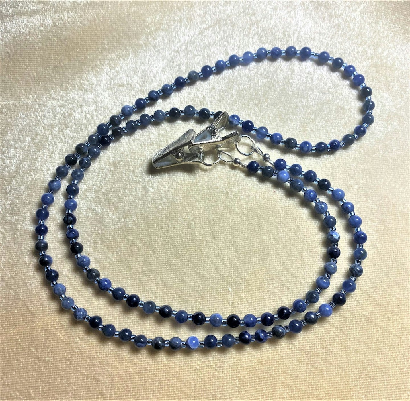 WestJewelryDesigns, Natural Sodalite Eyeglasses Chain, £23.53