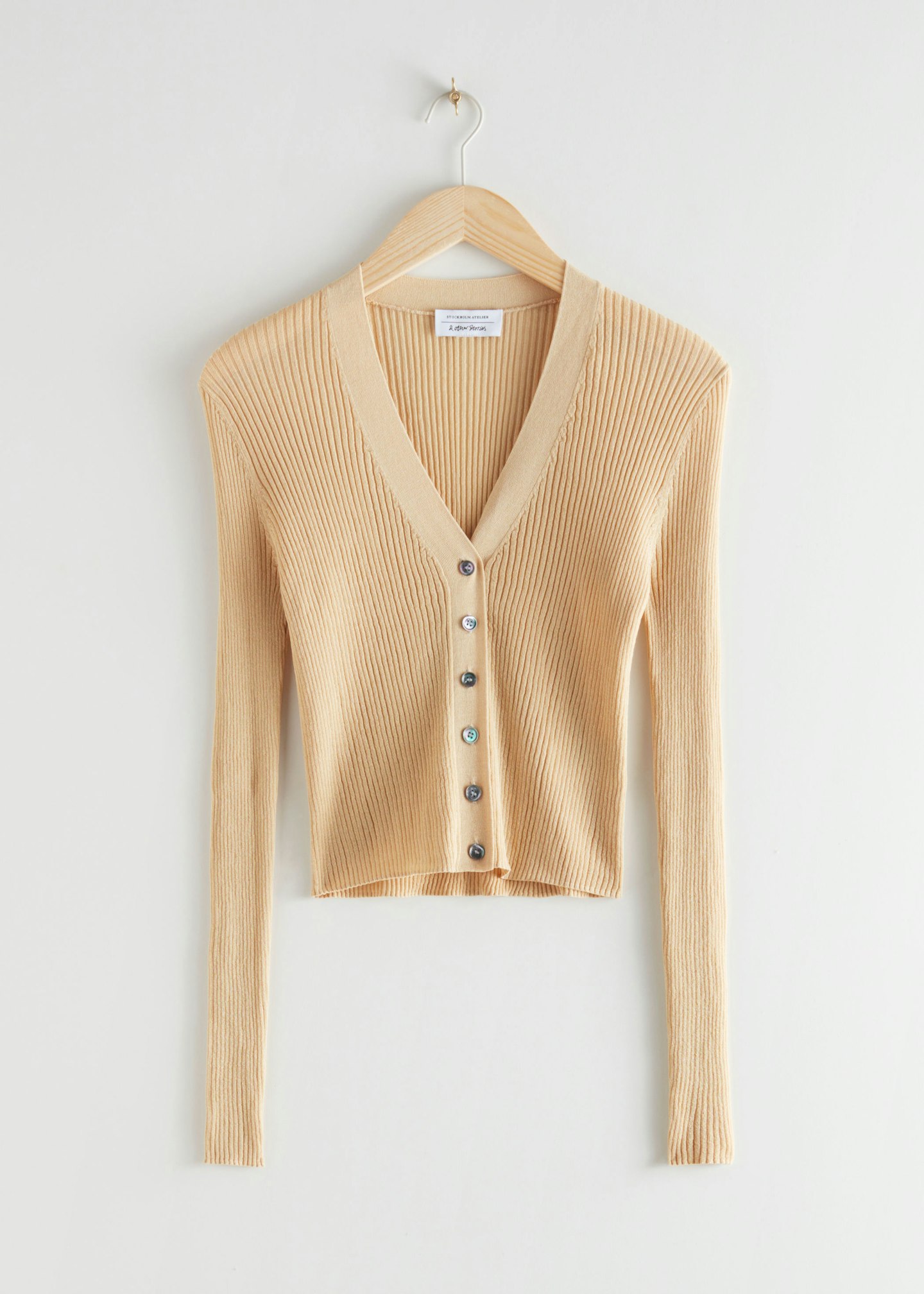 The Ribbed Cardi – & Other Stories, Cropped Ribbed Cardigan, £55
