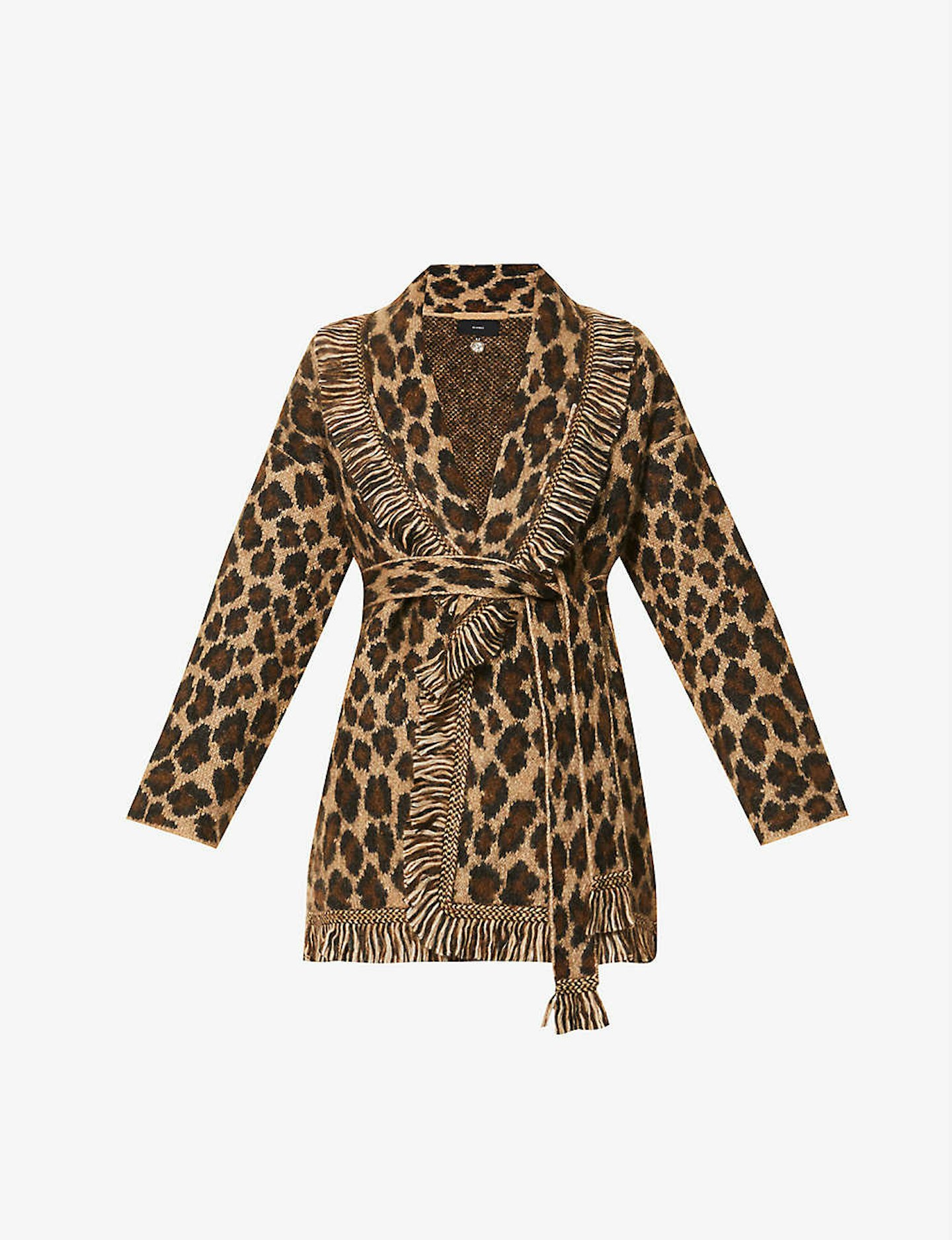 The Robe Cardi – ALANUI, Leopard Animal-print Knitted Cardigan, £1455