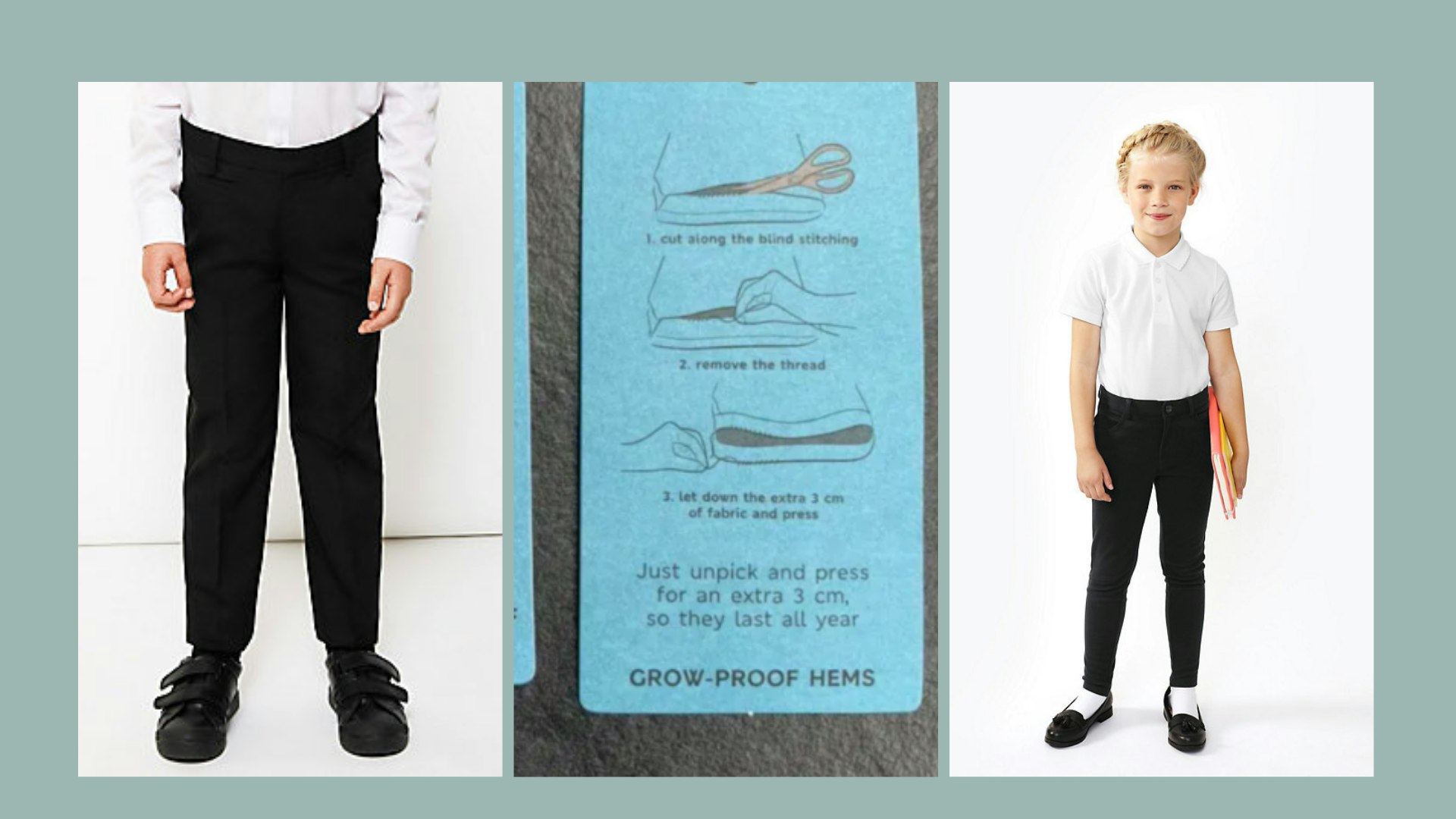 H and sales m school trousers