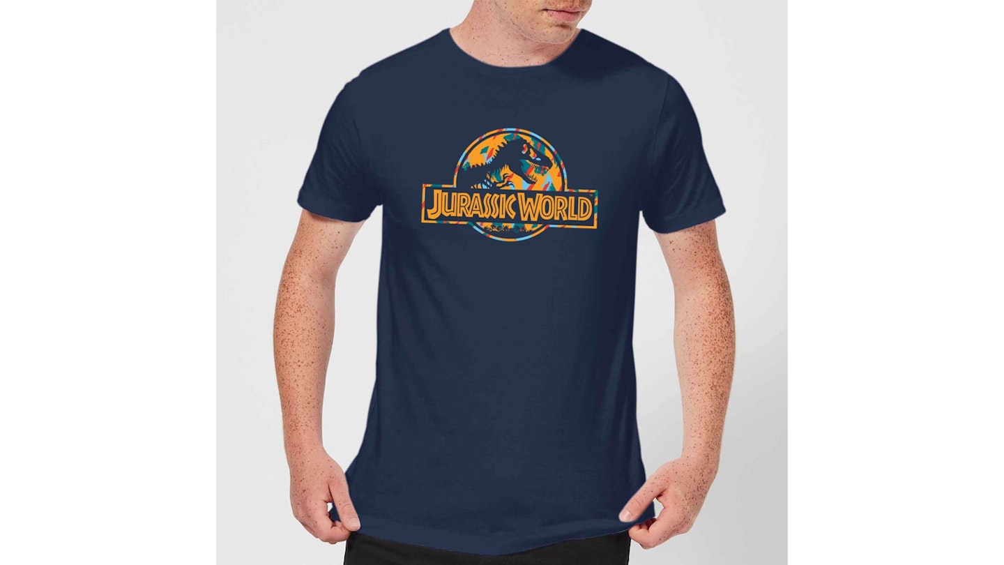 Jurassic World Tropical Menu2019s T-Shirt