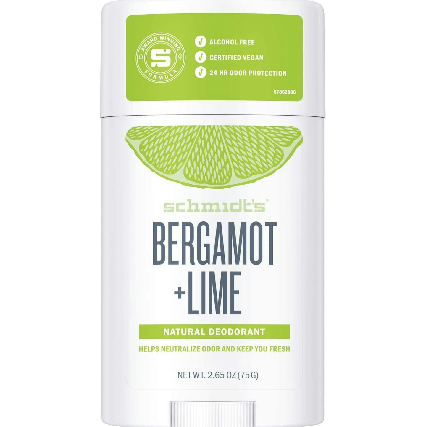 Schmidt's Bergamot And Natural Lime Deodorant Stick