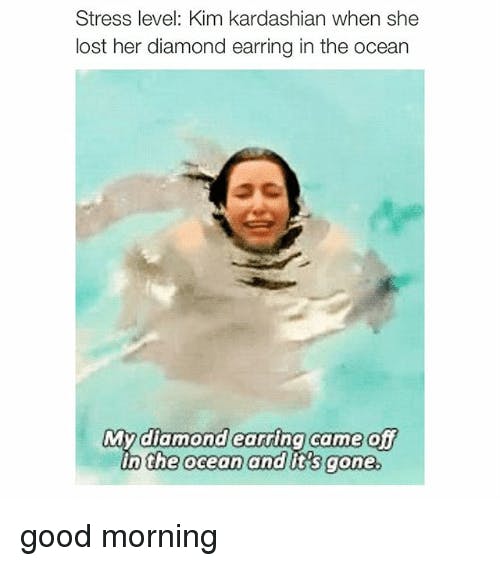 i lost my diamond earring meme