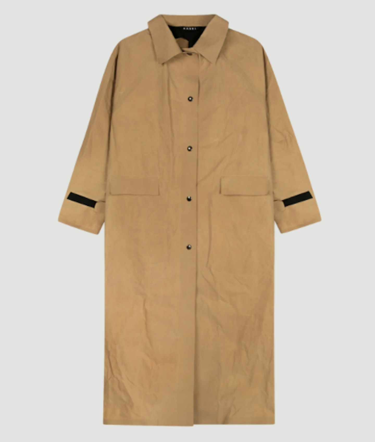 Kassl Editions, Coat Original Long Wax Matte Beige, £694