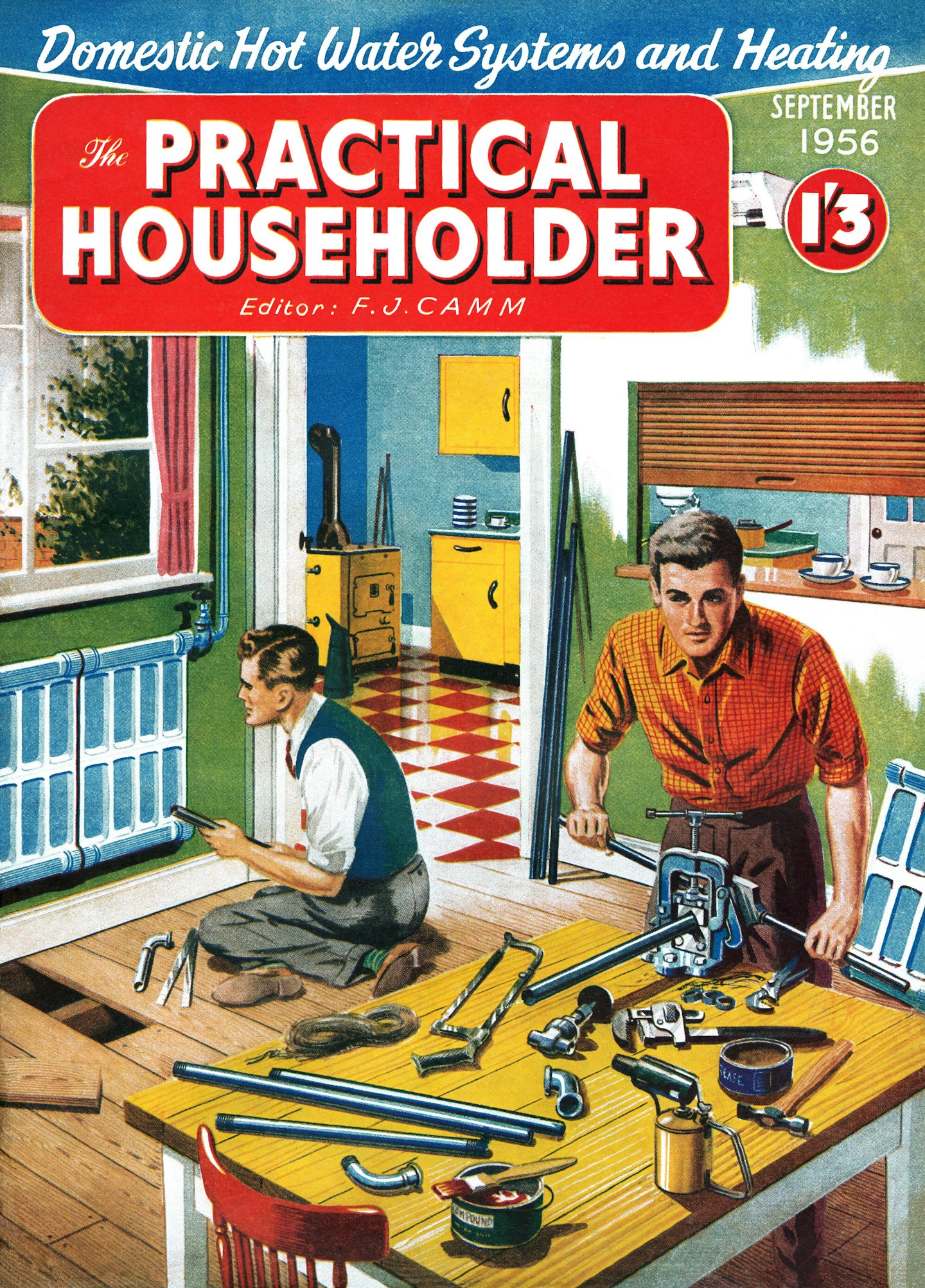 Front cover of Practical Householder magazine for September 1956 