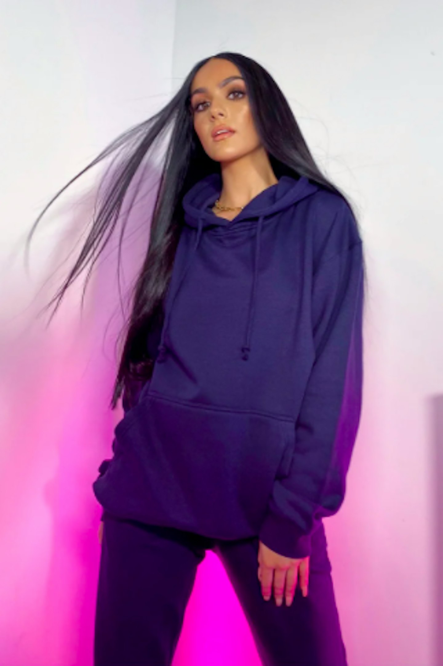 Navy oversized hoodie