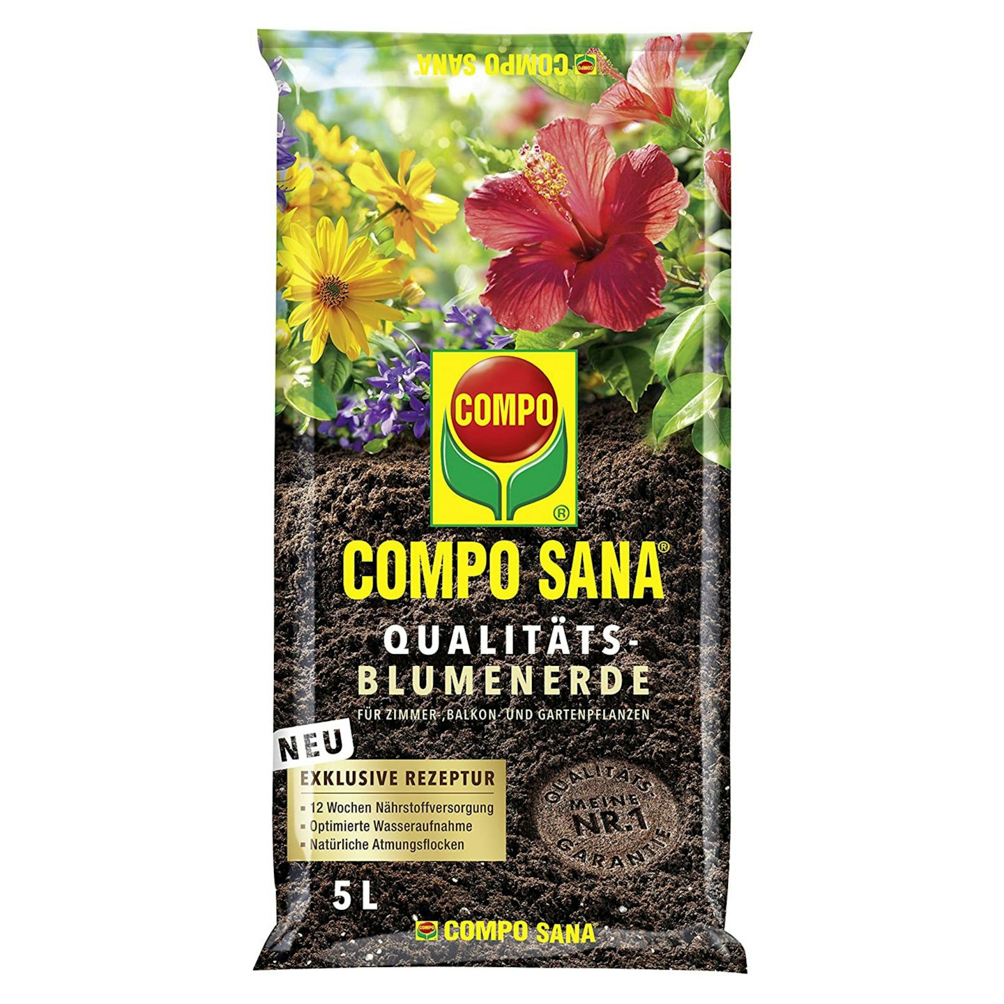 COMPO 1112102 Sana Potting Soil, 5L