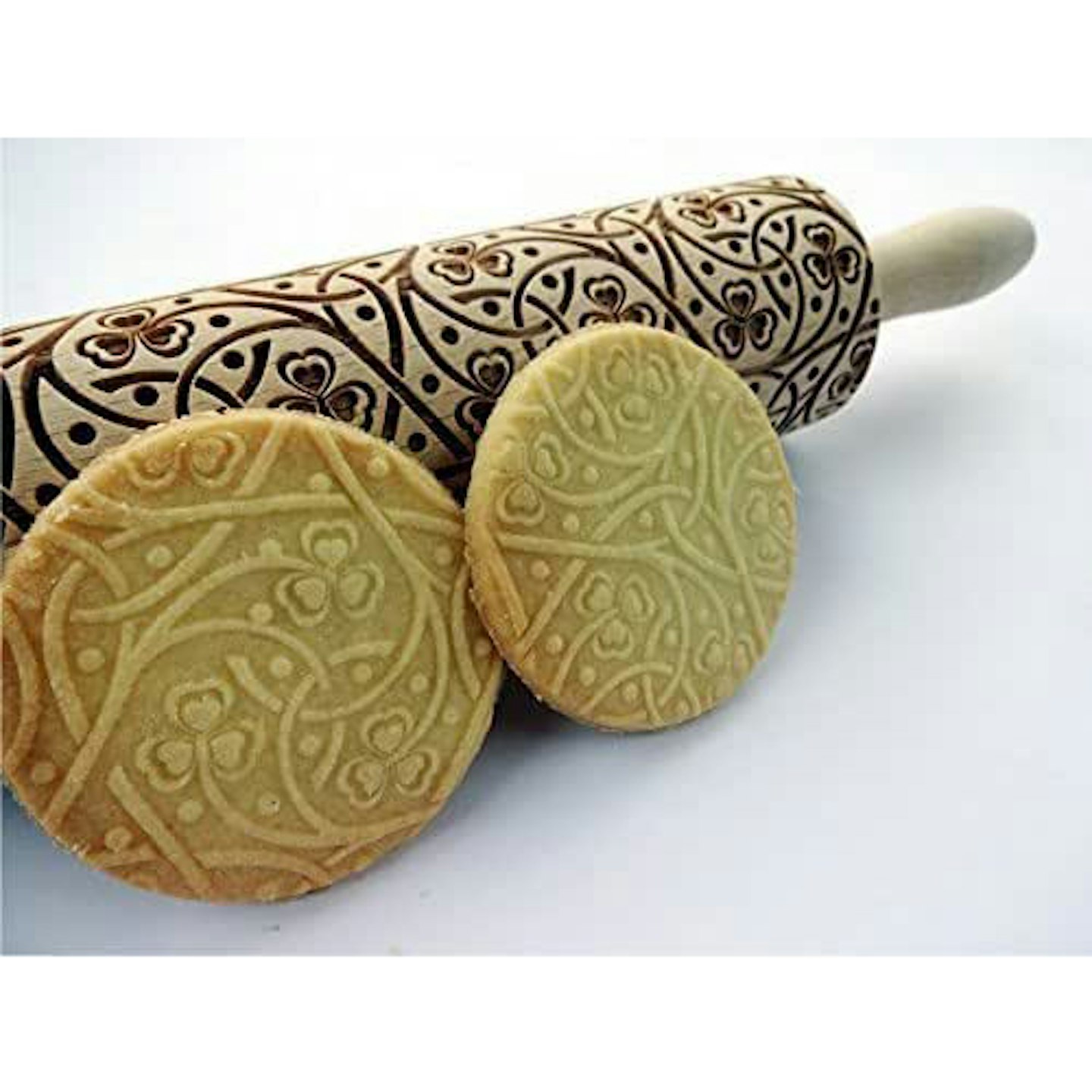 Irish Clover Knot Embossed Rolling Pin