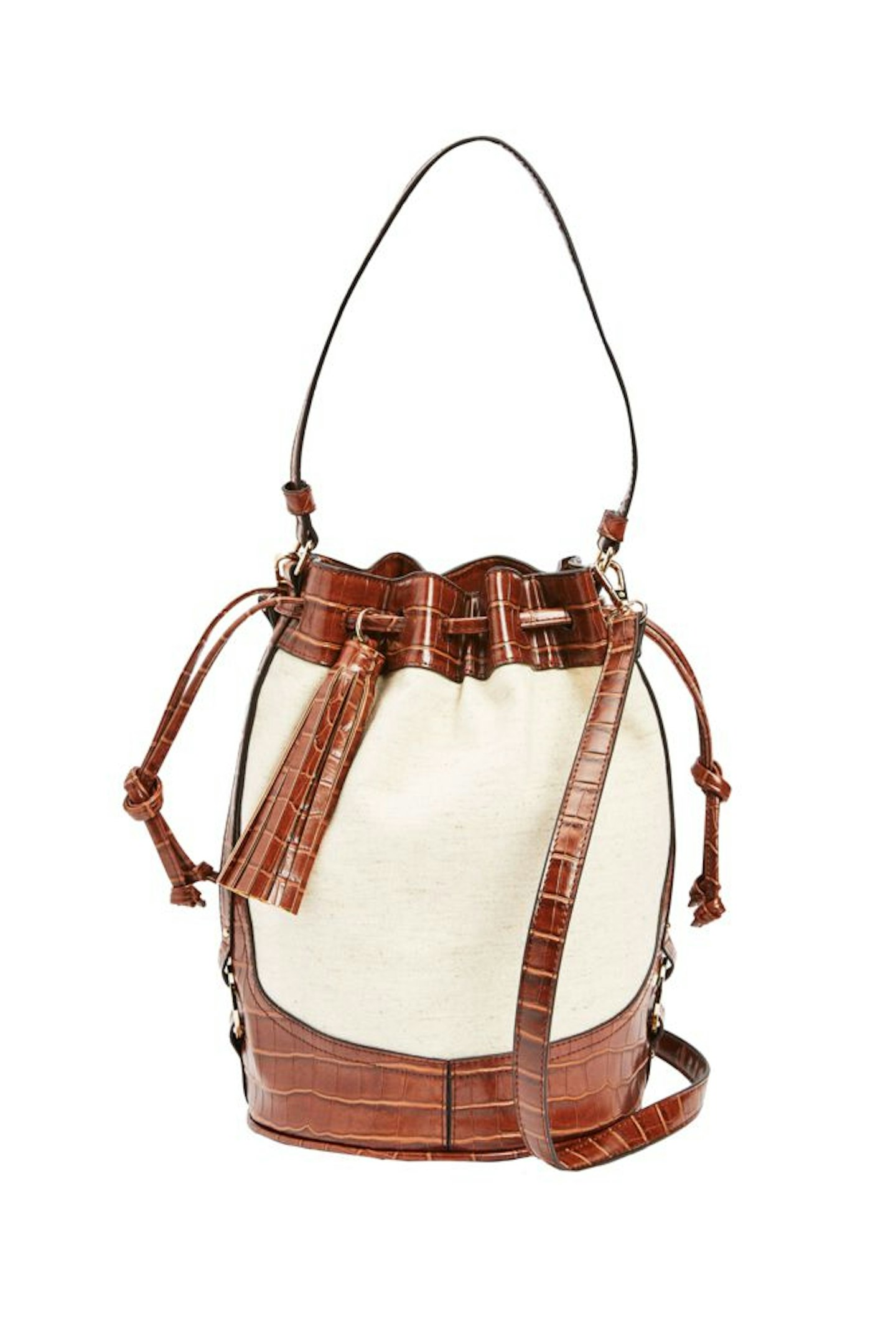 Next, Material Mix Bucket Bag, £36