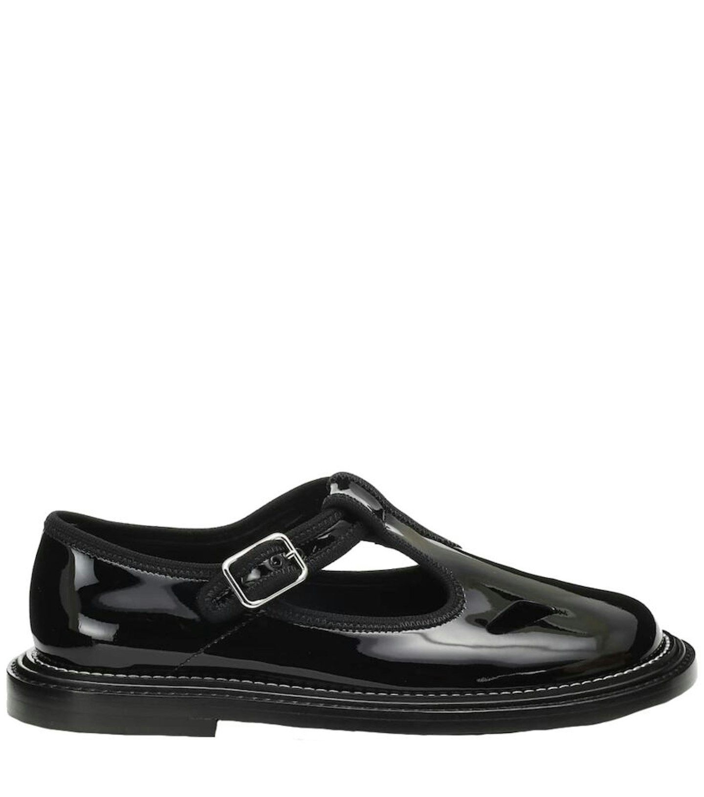 Burberry, Patent Leather T-Bar Shoes, £520