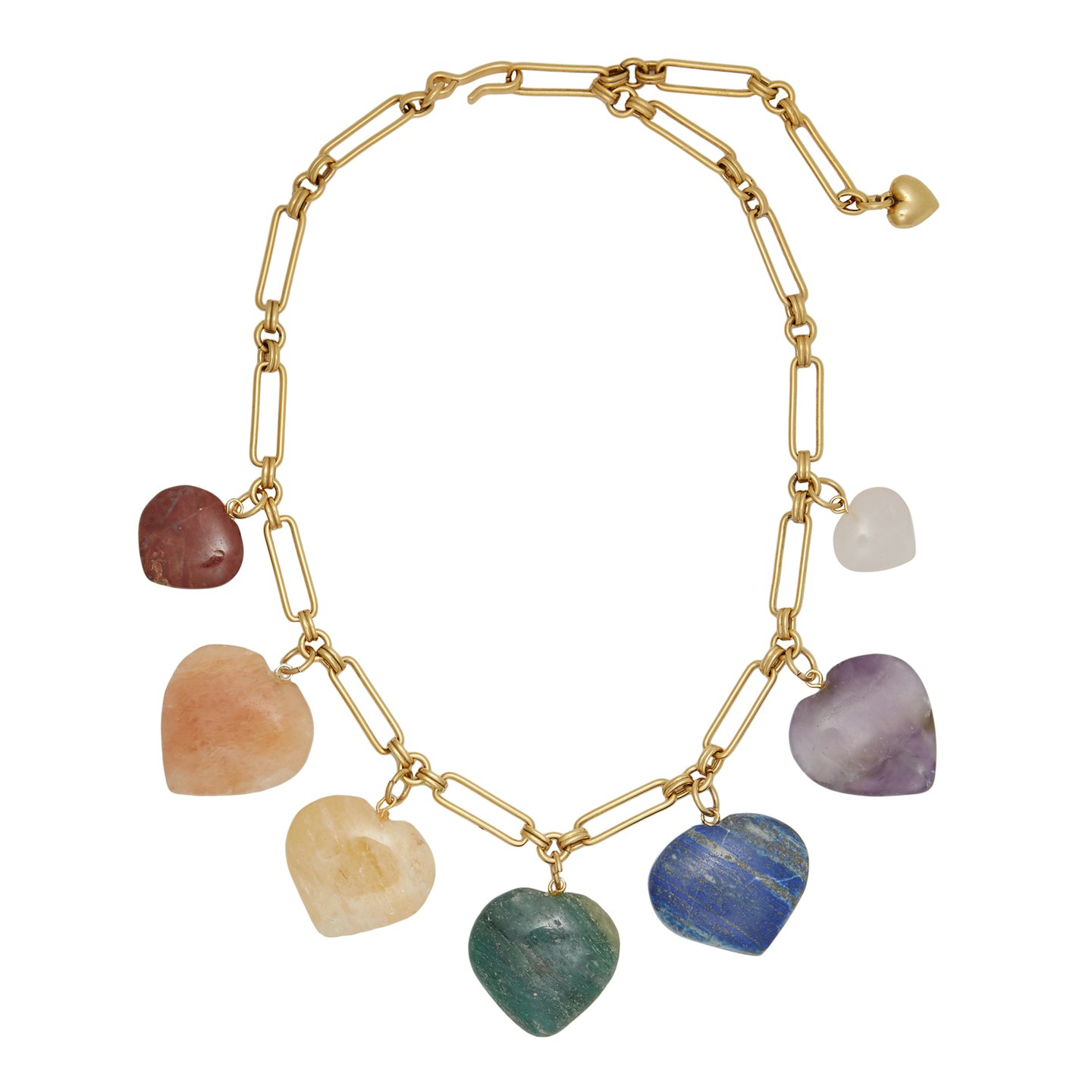 Brinker & Eliza, Carpe Diem Multi-Stone Heart Necklace, £234