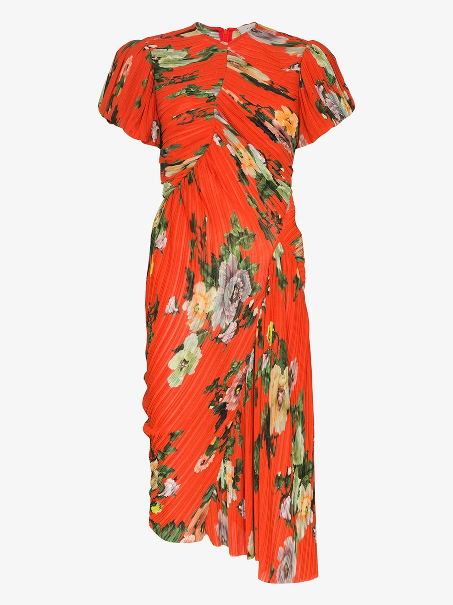 Preen by Thornton Bregazzi, Meggy Pleat Floral Dress, £1,080 at Browns