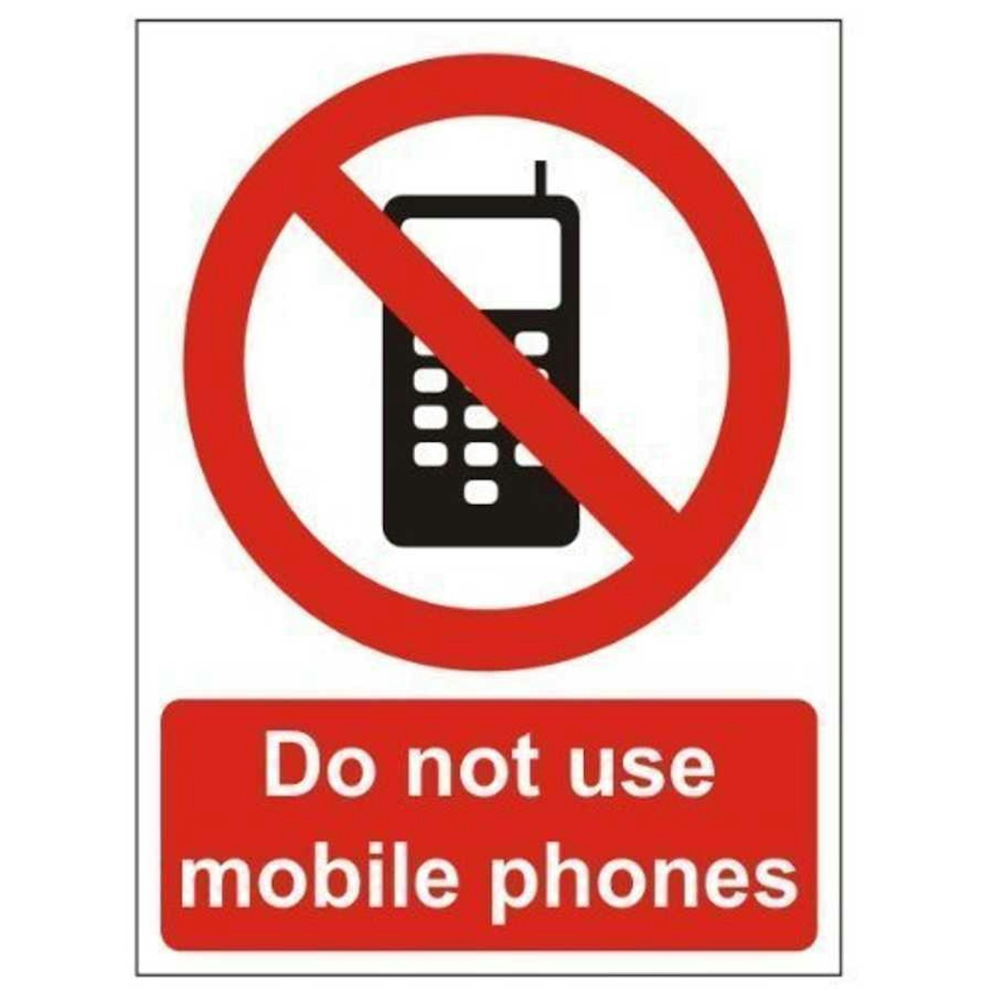 No Mobiles Sign, £2.25