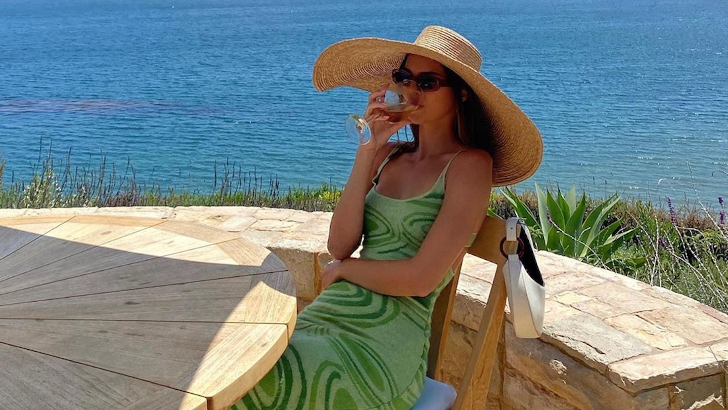 kendall jenner beach dress Kendall Jenner hits the beach in sheer, ab-baring dress amid Bad Bunny reunion