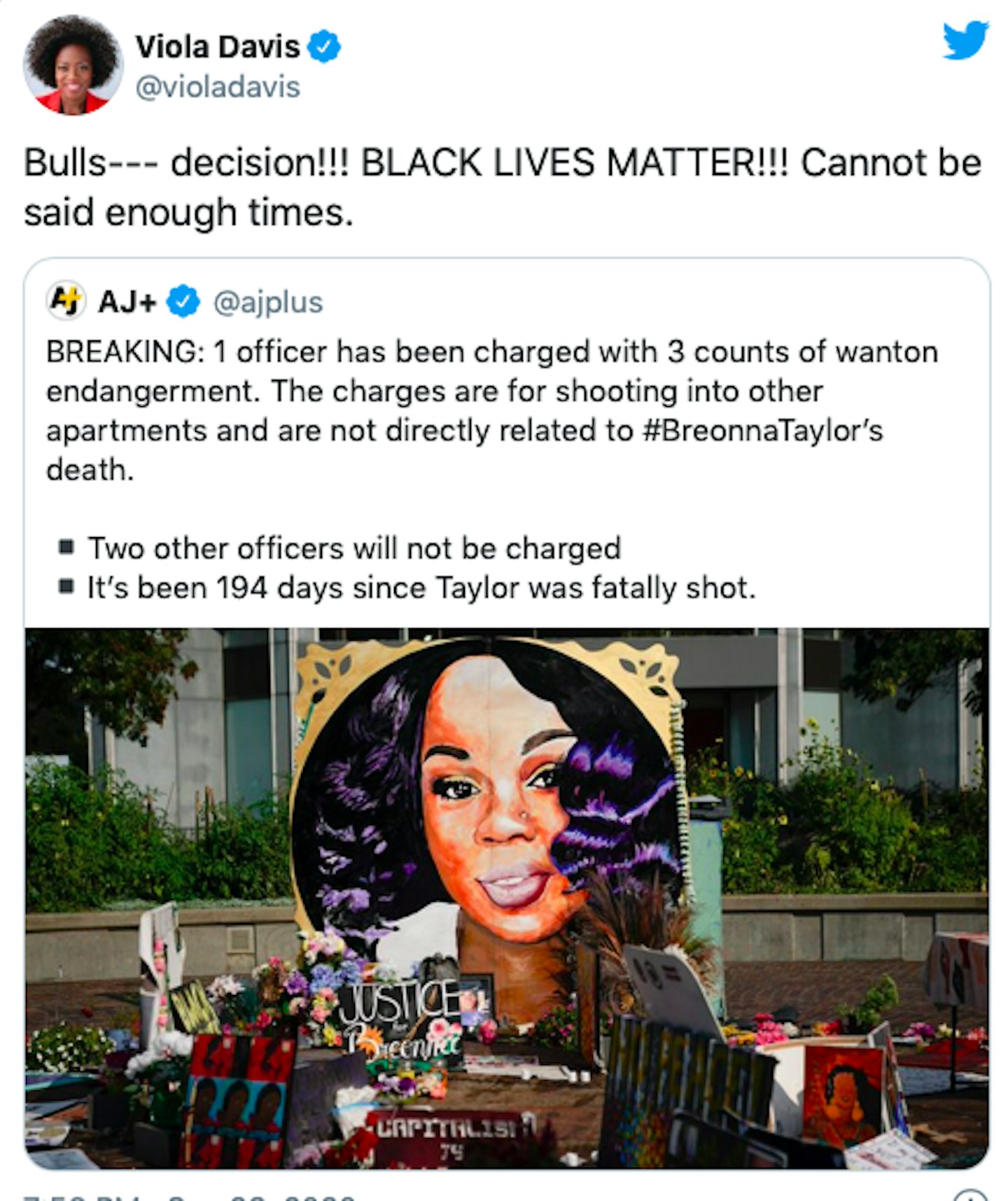 Celebrities React To Breonna Taylor Verdict - Grazia