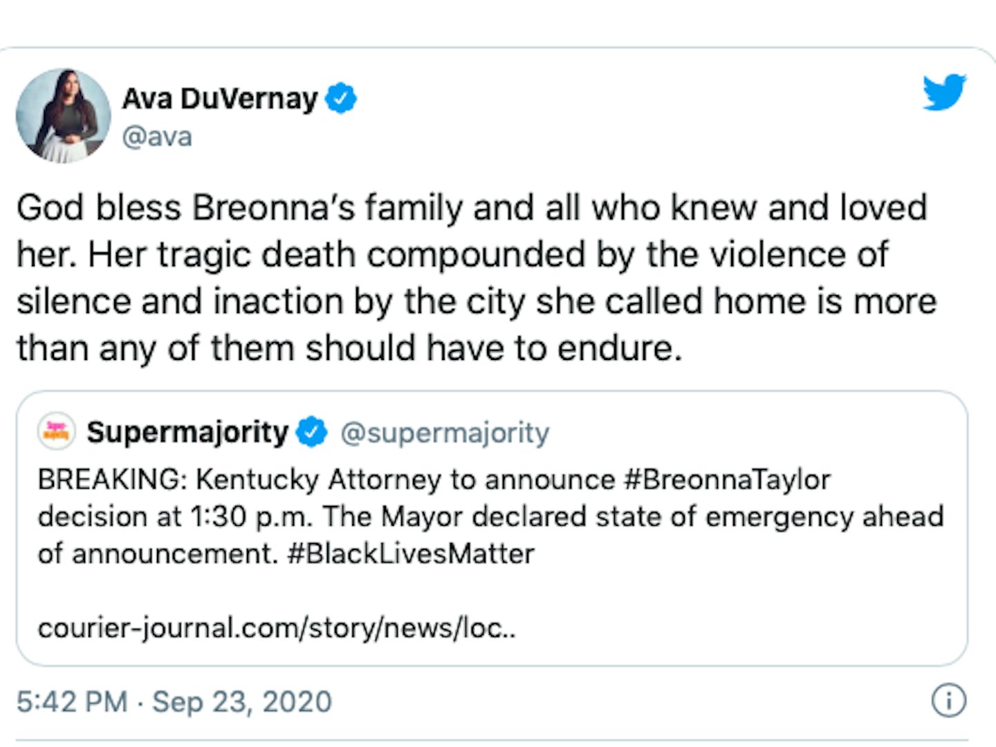 Celebrities React To Breonna Taylor Verdict - Grazia