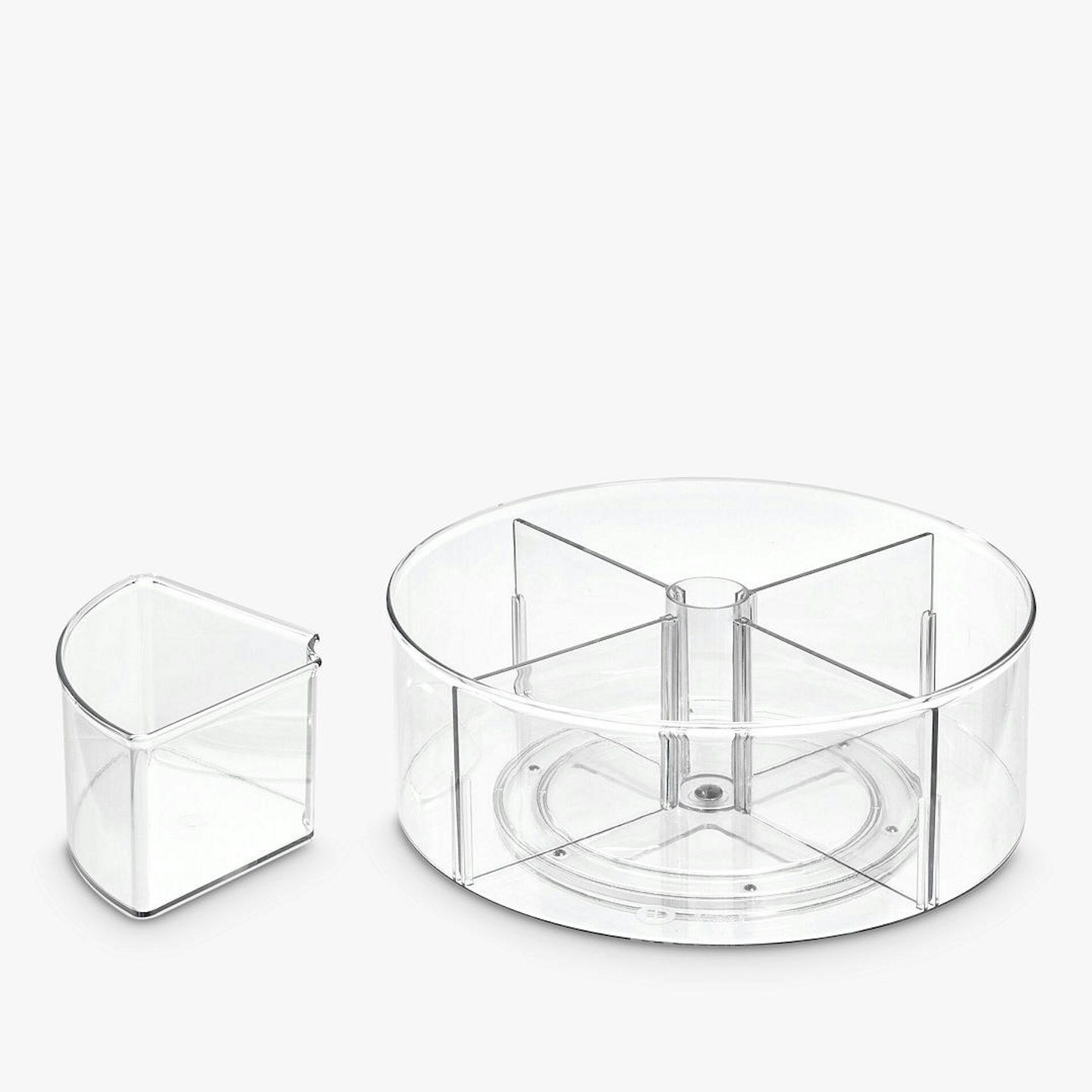 The Home Edit & iDesign Divided Turntable Storage Container